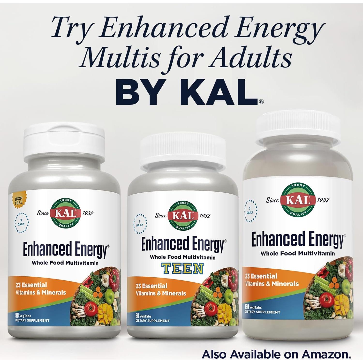Kal Multivitamínico Energético para Adolescentes 60 Tabletas