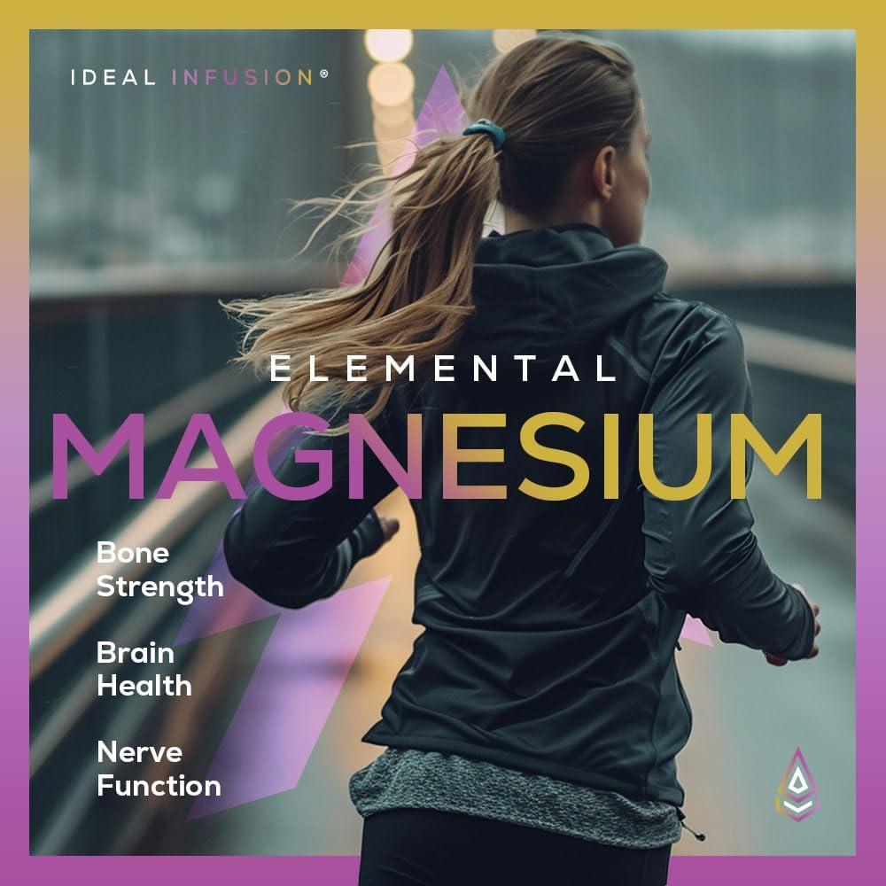 Suplemento de Magnesio Glicinato Elemental 500mg - 240 Cápsulas Veganas