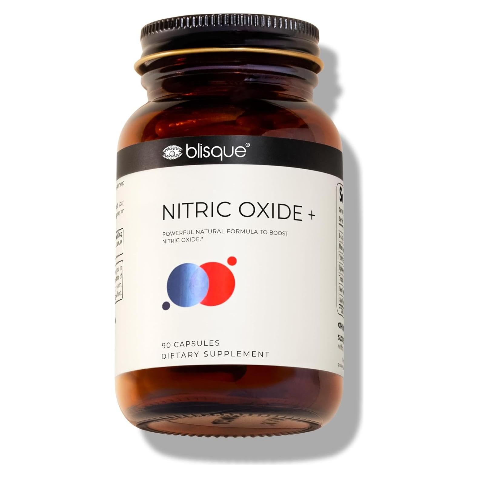 Suplemento Blisque Óxido Nítrico 90 Cápsulas Vegano