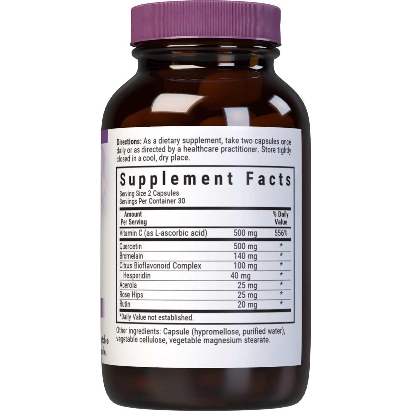 Cápsulas Vegetales Super Quercetina Bluebonnet 60 Unidades