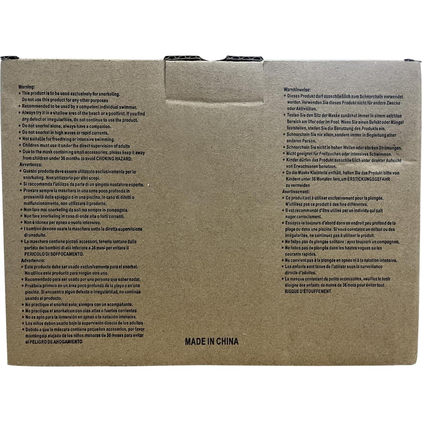 Máscara de Snorkel Vitare para Niños Rosa 180° Antifugas