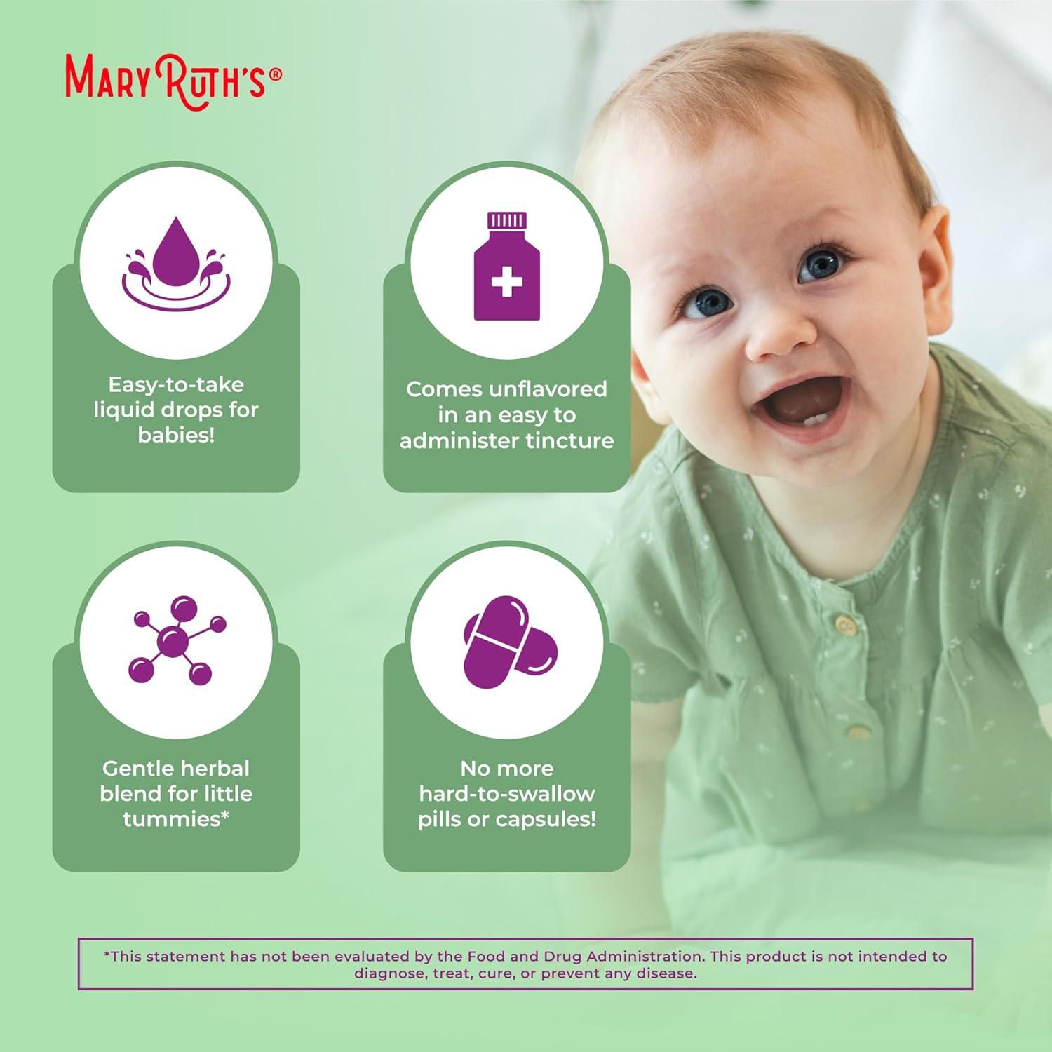 Agua de Gripe Orgánica MaryRuth's para Bebés 118 ml