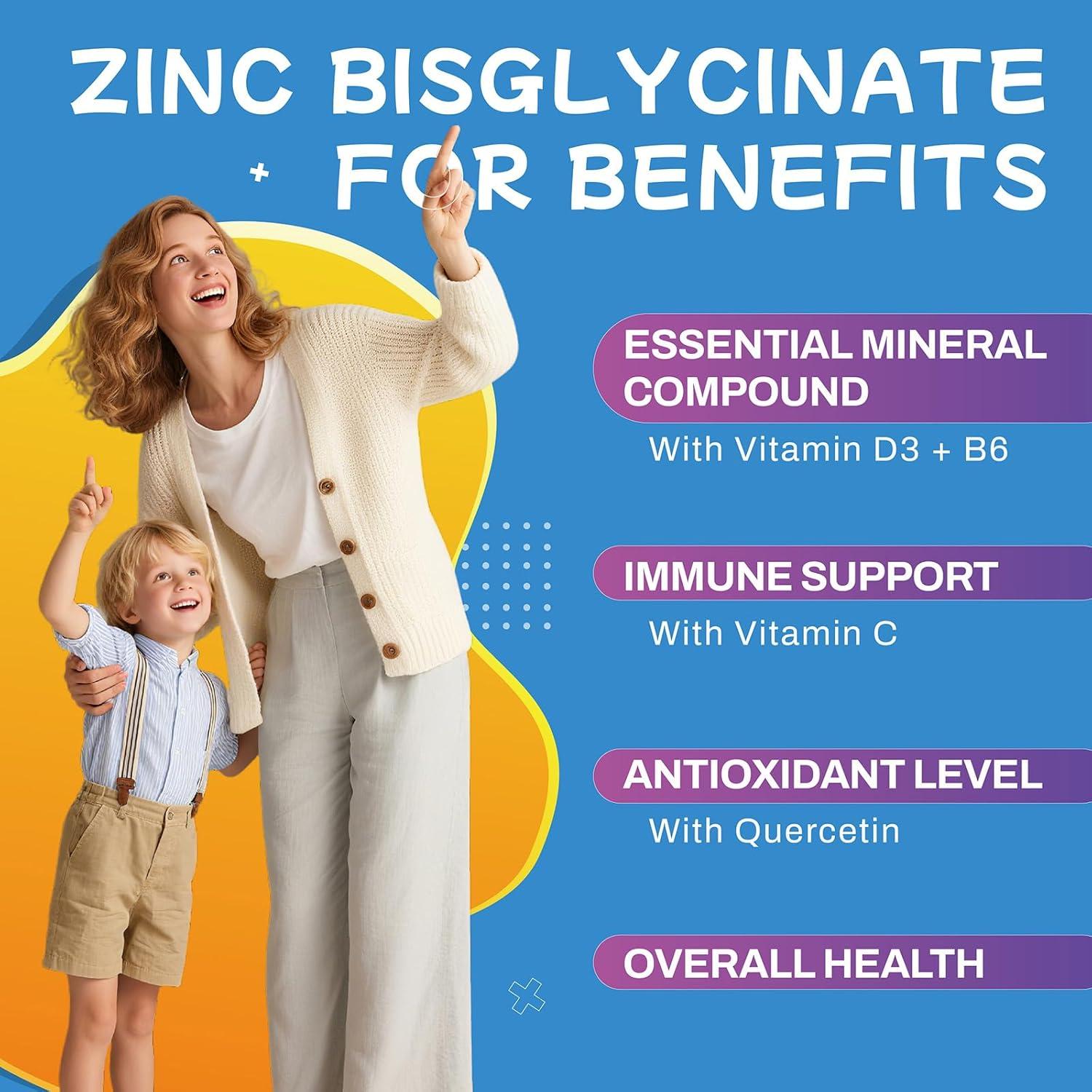 Gomitas de Zinc Glicinato Elysx 30 mg con Vitamina C y D3 60 Ct