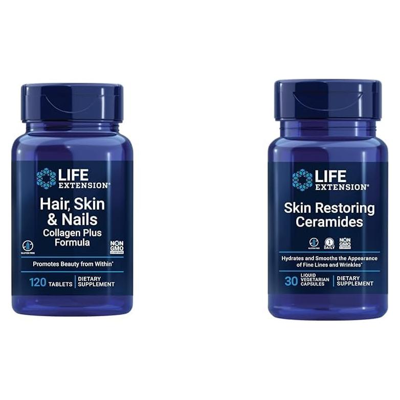Fórmula de Colágeno Plus y Ceramidas Life Extension 30 Cápsulas