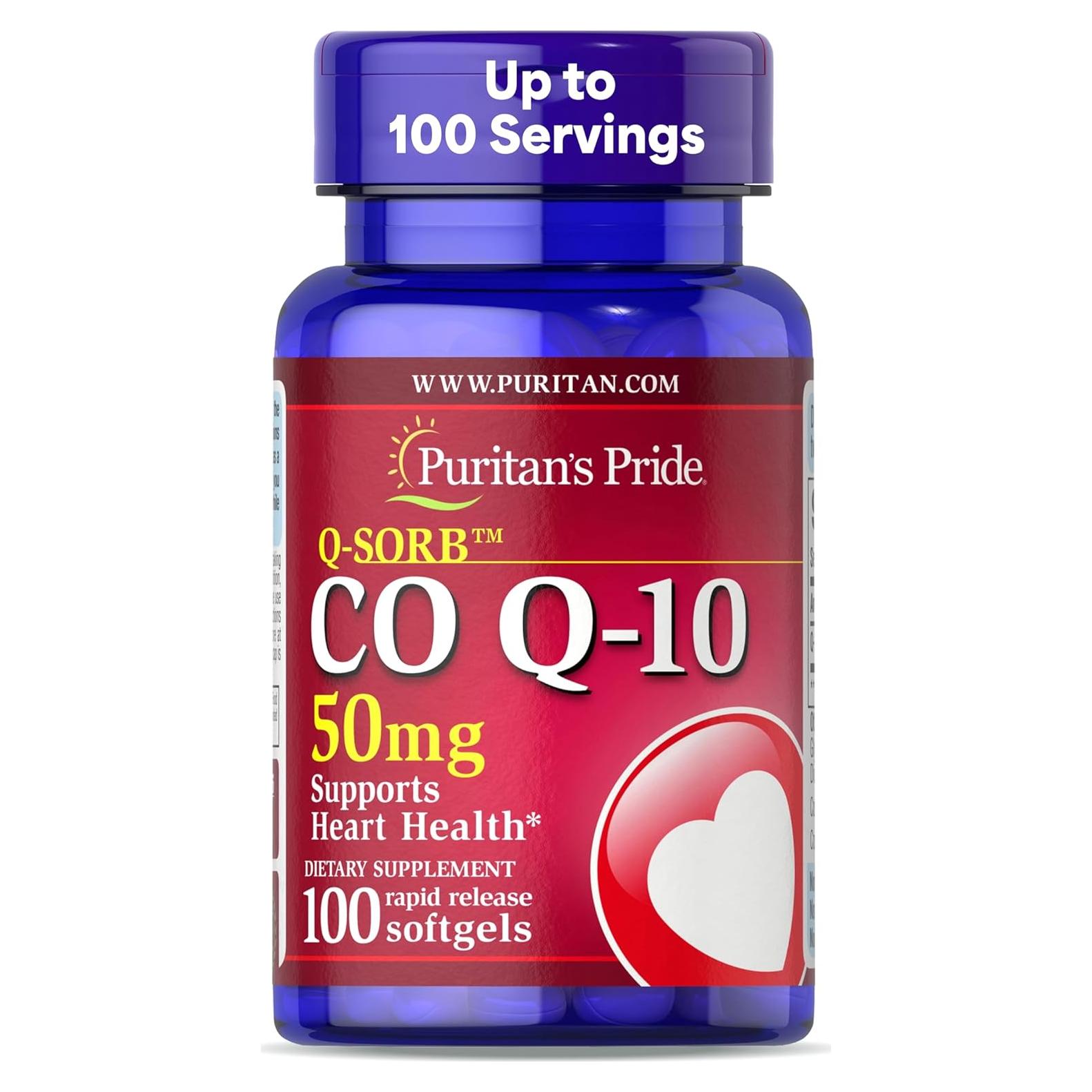 Suplemento Coenzima Q10 50mg Puritan's Pride 100 Cápsulas