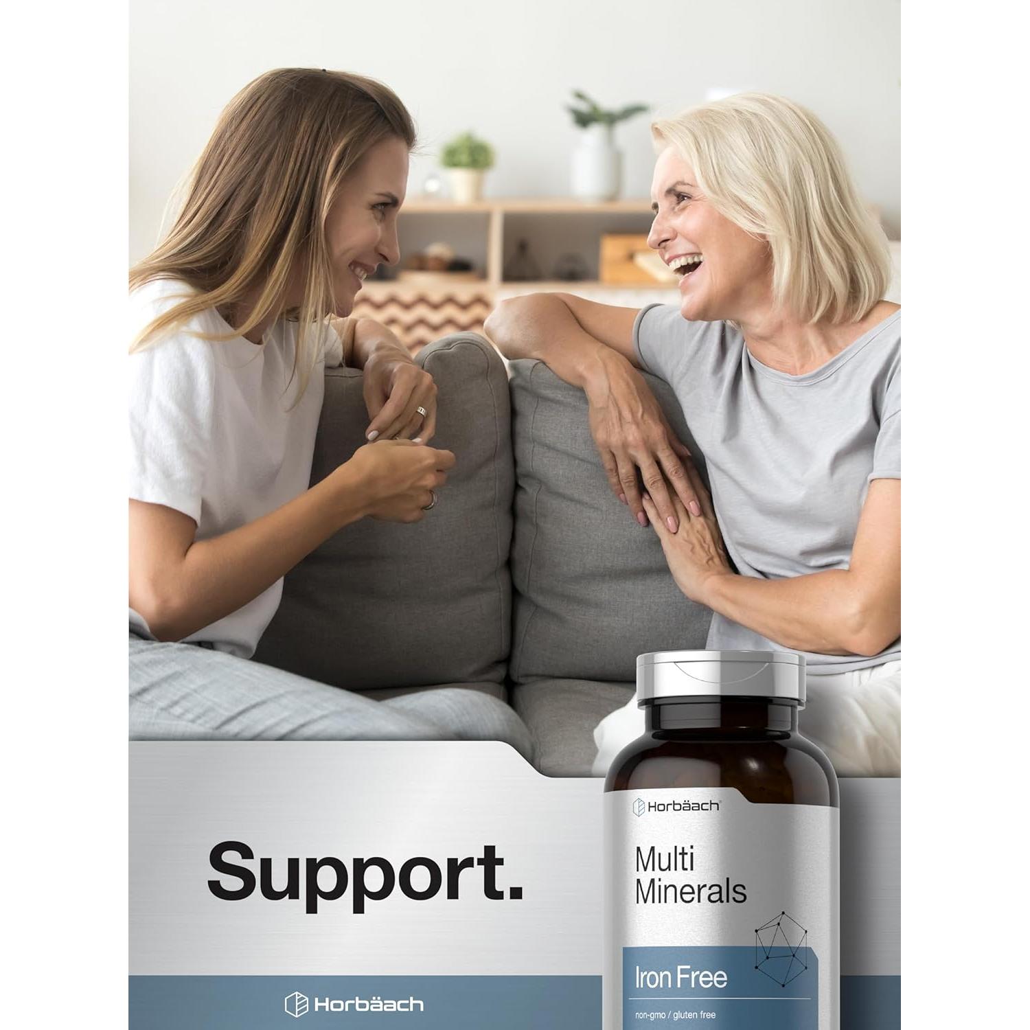 Suplemento Multimineral Horbaach 250 Cápsulas Sin Hierro