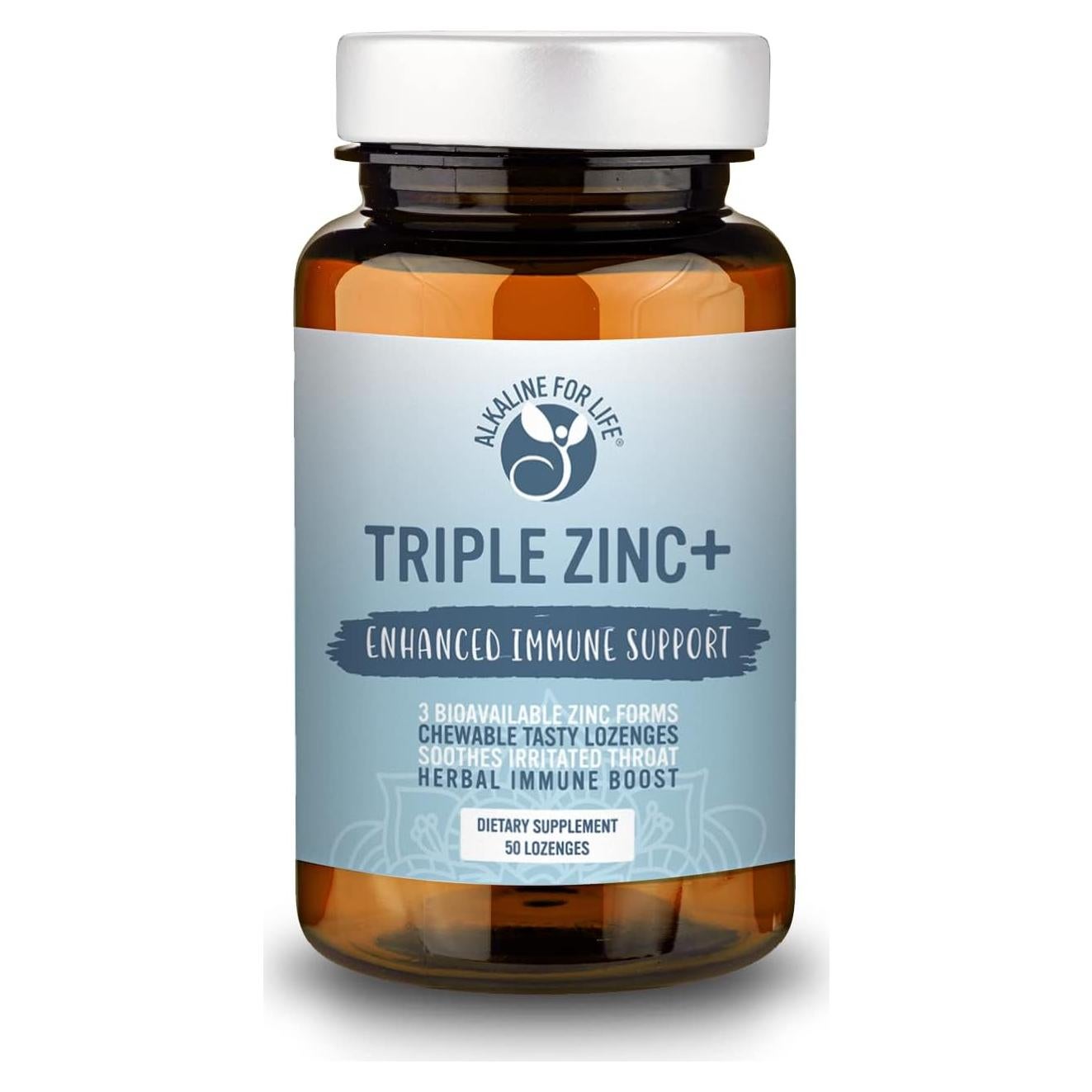 Pastillas de Zinc Triple Alkaline for Life - 90 Unidades