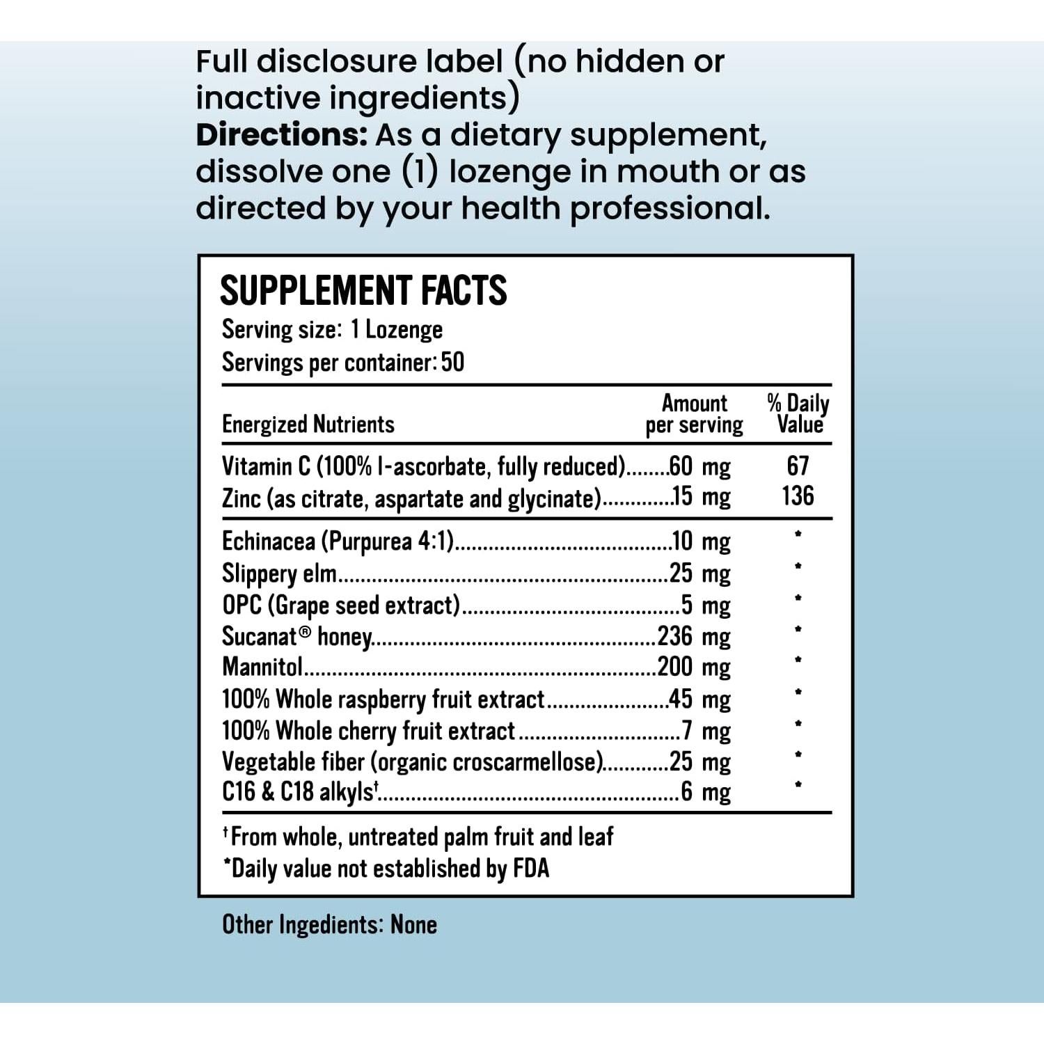 Pastillas de Zinc Triple Alkaline for Life - 90 Unidades