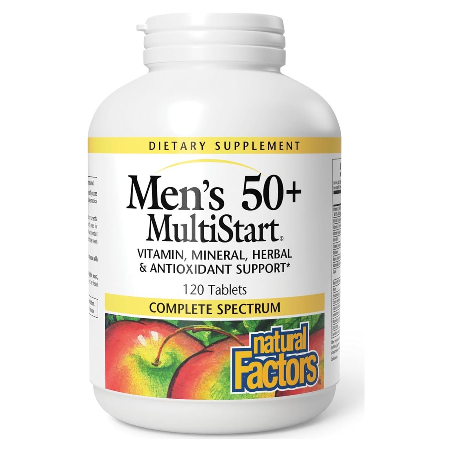 Suplemento Multivitamínico Natural Factors Hombres 120 tabletas