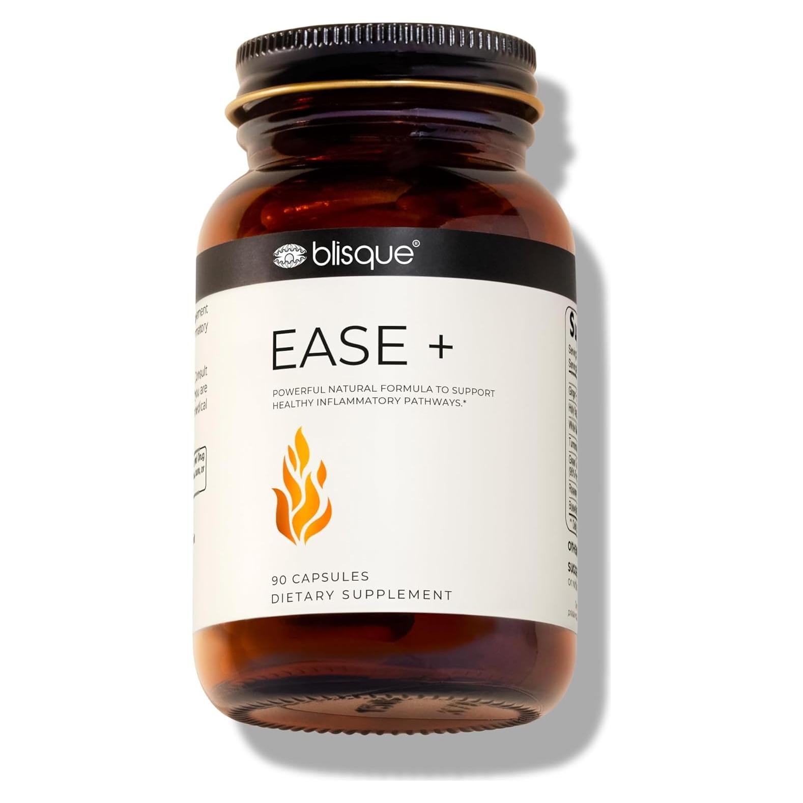 Suplemento Natural Blisque EASE + 90 Cápsulas Veganas con Cúrcuma