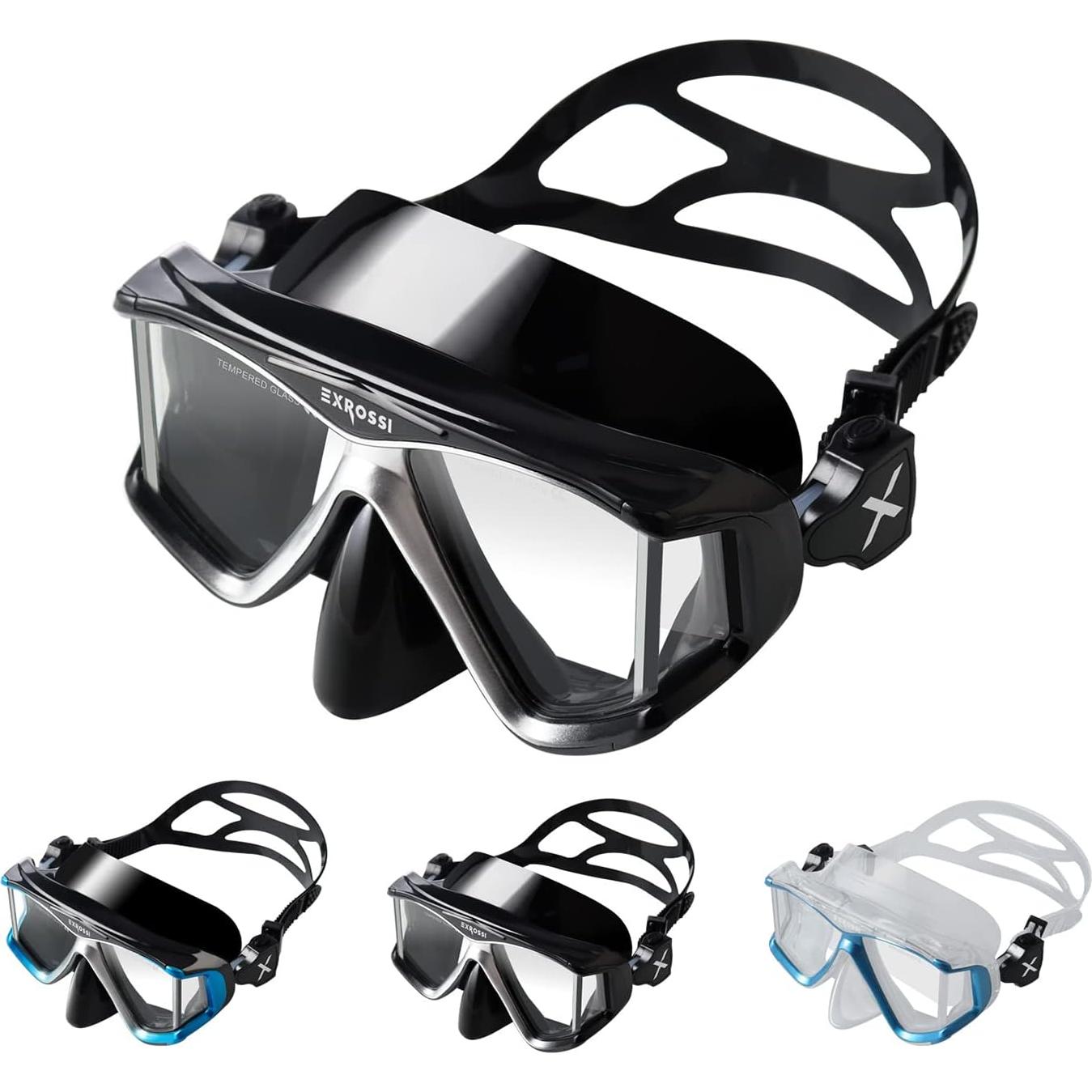 Máscara de Buceo EXROSSI RS-1500 4 Lentes Antivaho