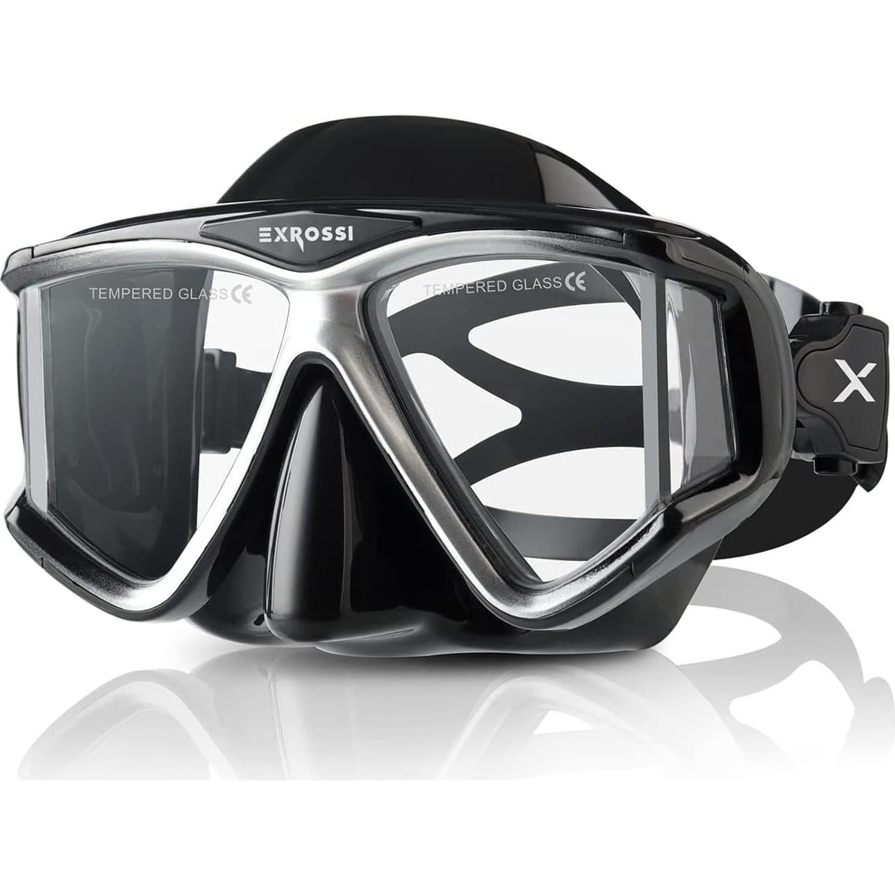Máscara de Buceo EXROSSI RS-1500 4 Lentes Antivaho