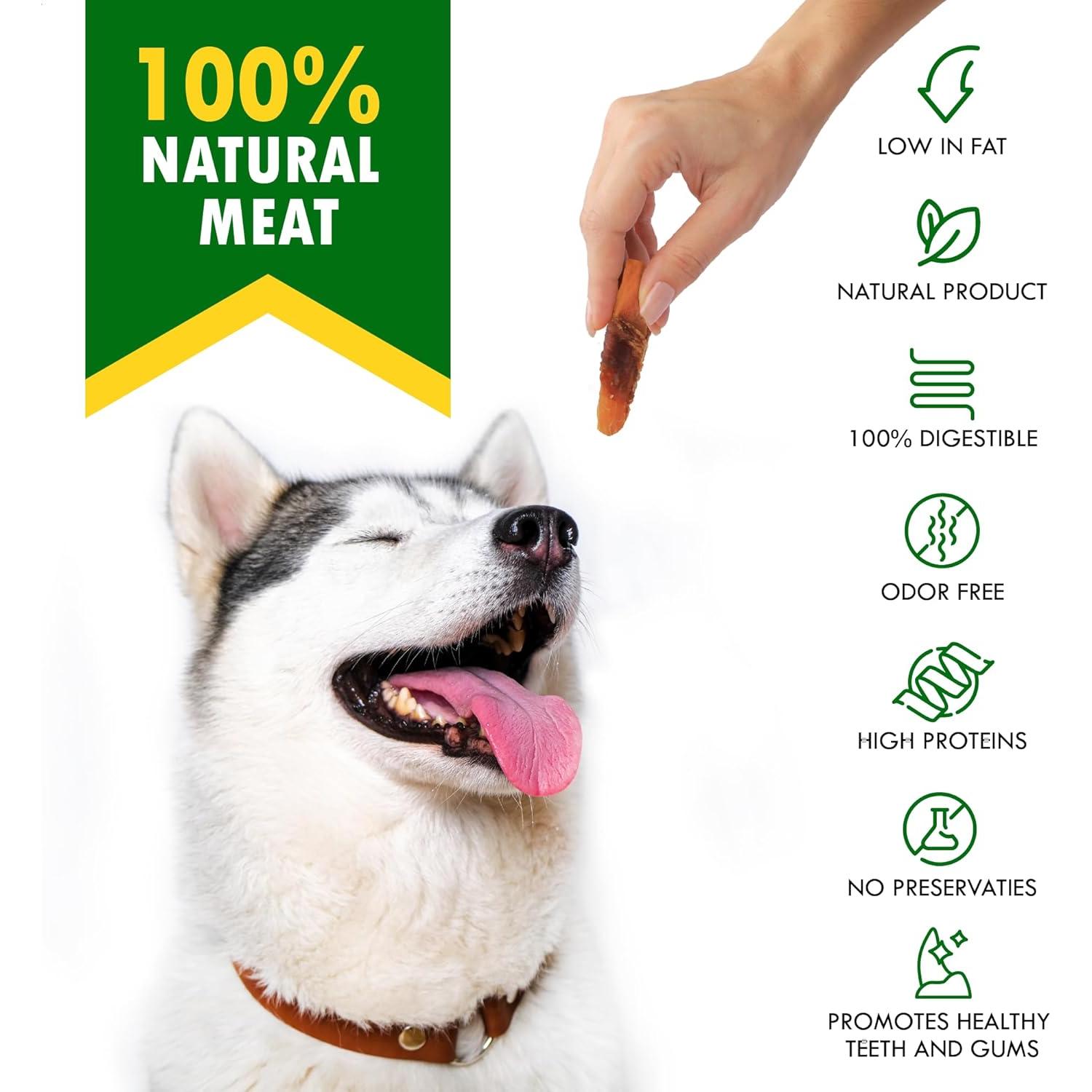 Galletas Masticables para Perros Mascotas Queridas 320g Pollo y Batata