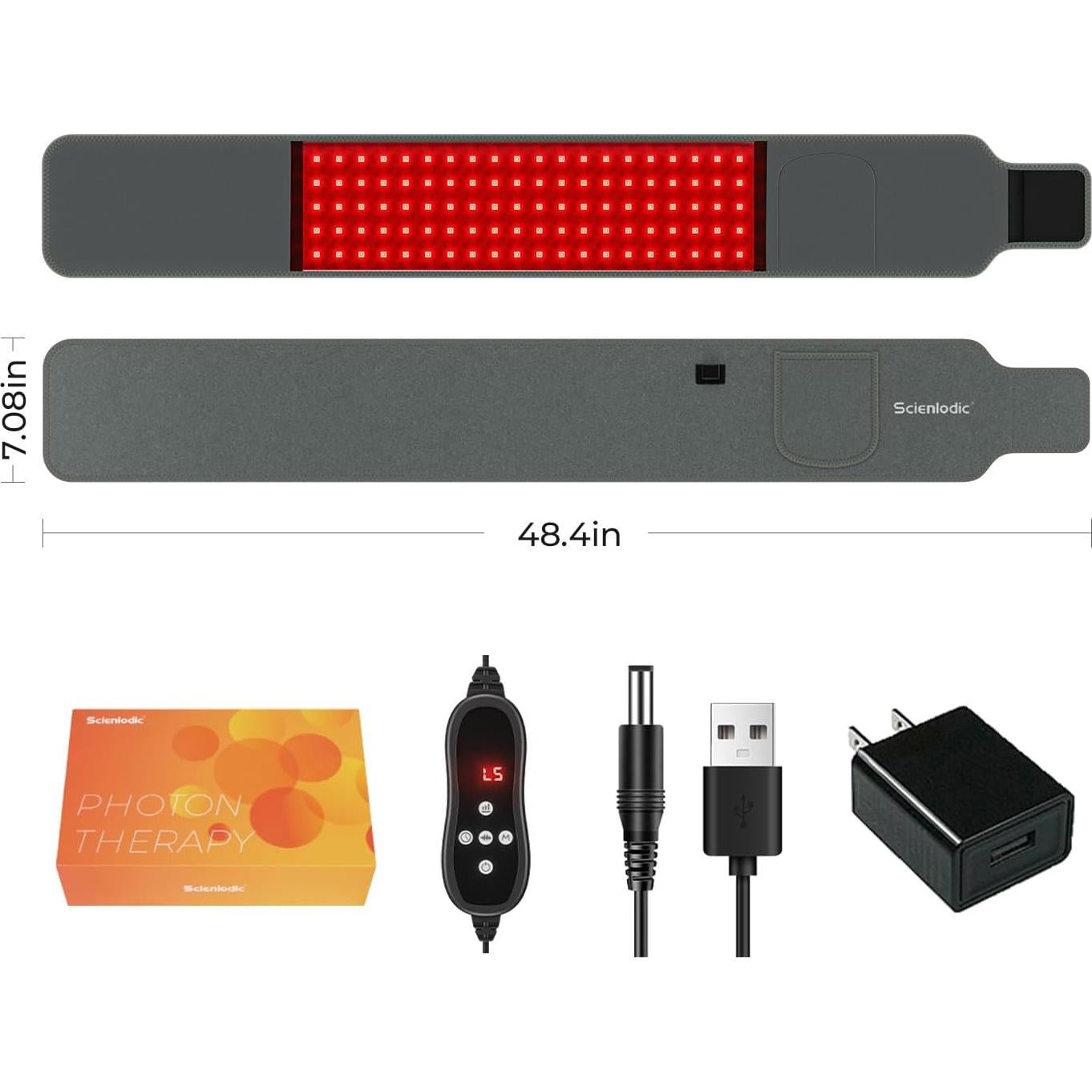 Cinturón de Terapia de Luz Roja Scienlodic con Temporizador