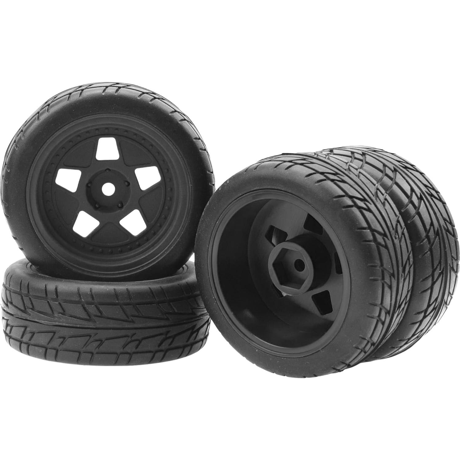 Llantas de Nylon y Neumáticos de Caucho ShareGoo 70mm RC 1/10