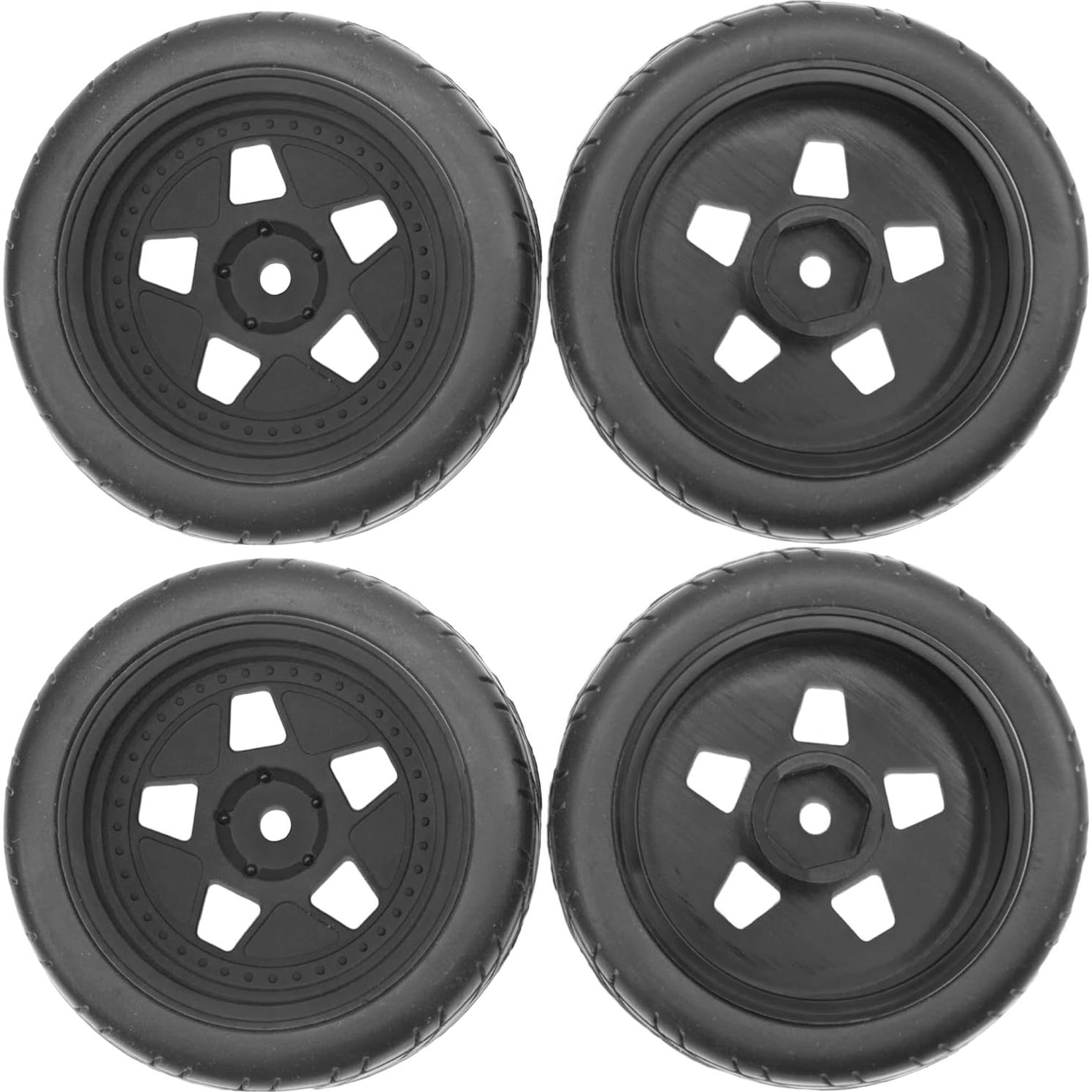 Llantas de Nylon y Neumáticos de Caucho ShareGoo 70mm RC 1/10