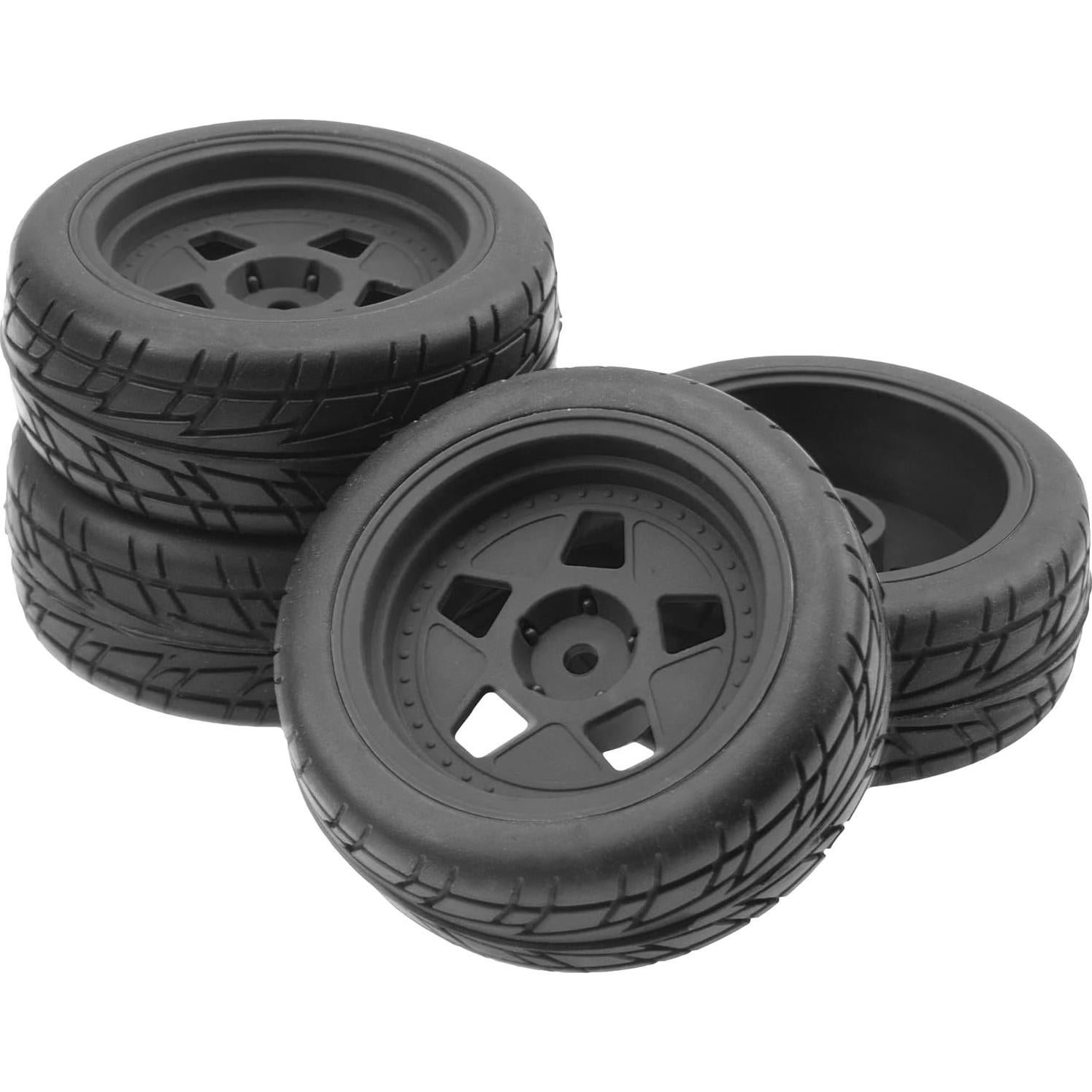 Llantas de Nylon y Neumáticos de Caucho ShareGoo 70mm RC 1/10