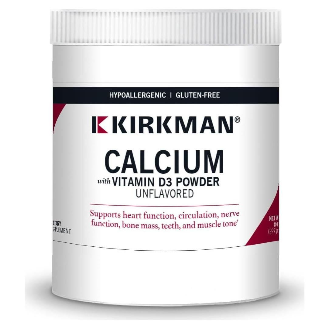 Suplemento de Calcio en Polvo Kirkman 226.8 g con Vitamina D3