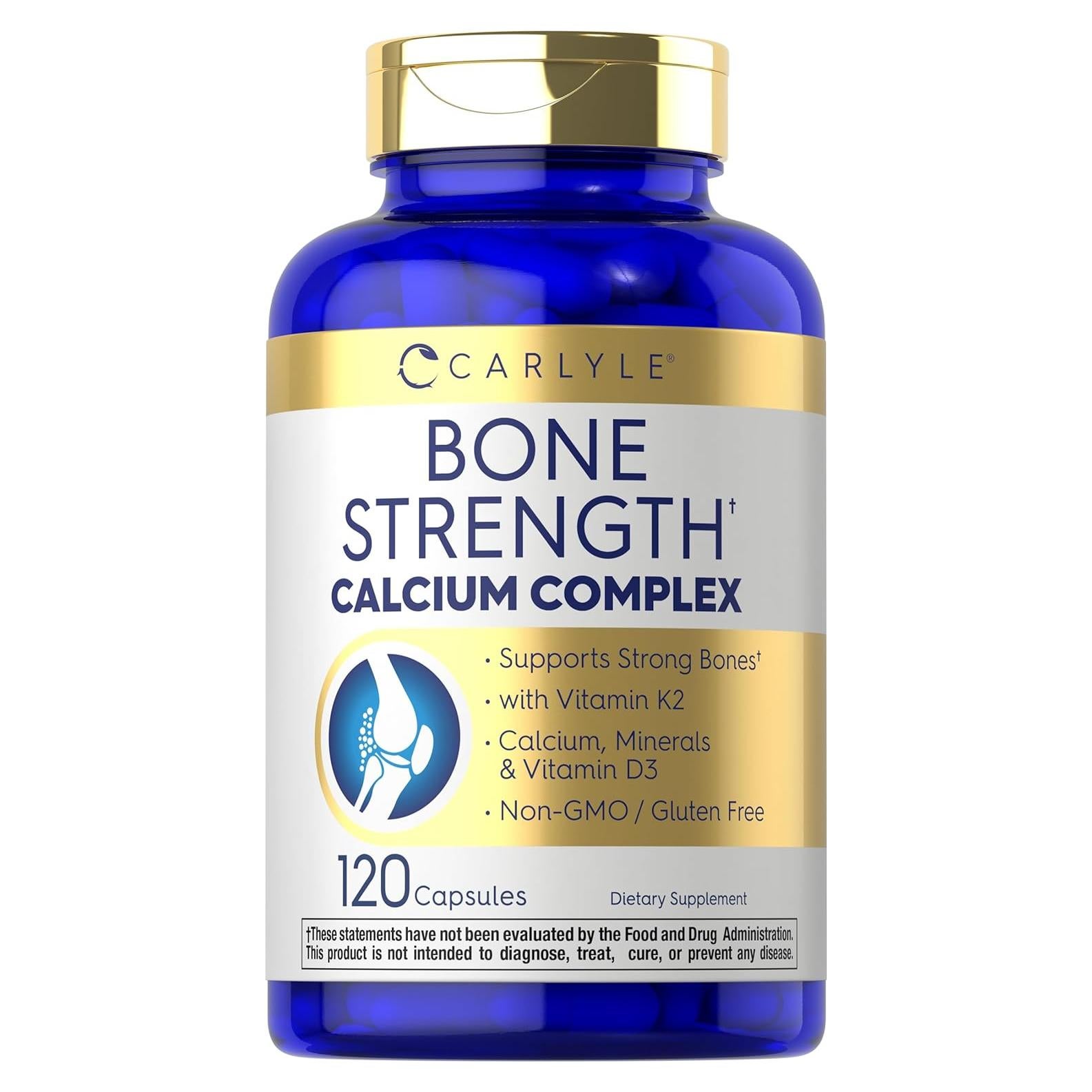 Suplemento de Calcio y Vitamina D3 Carlyle | 120 Cápsulas