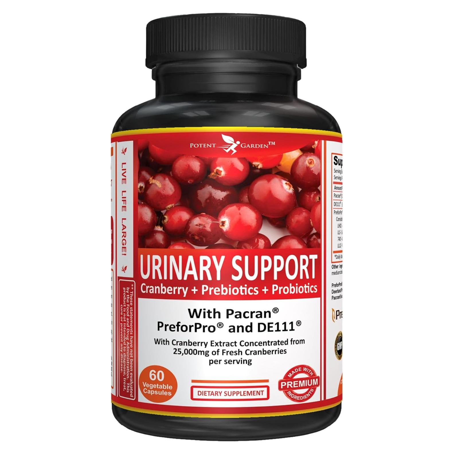 Suplemento Urinario Potent Garden 60 Caps - Arándano Probiotico