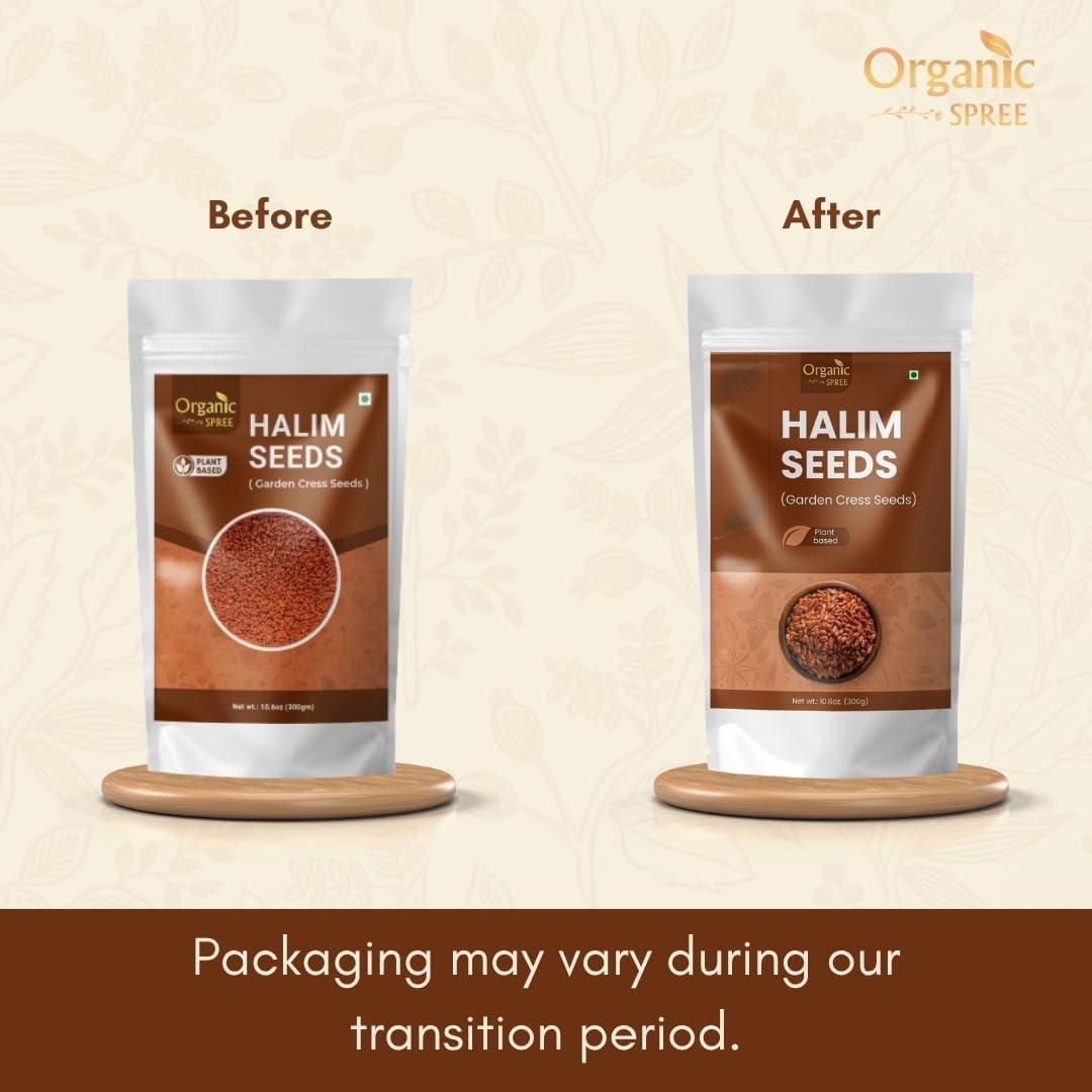 Tabletas de Shatavari Organic Spree 120 Tabletas + 300g Semillas Halim