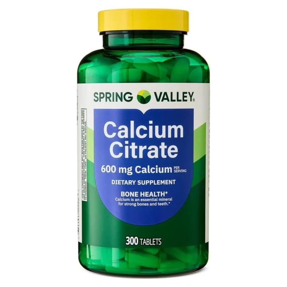 Suplemento de Citrato de Calcio 600 mg Genérico - 300 Tabletas