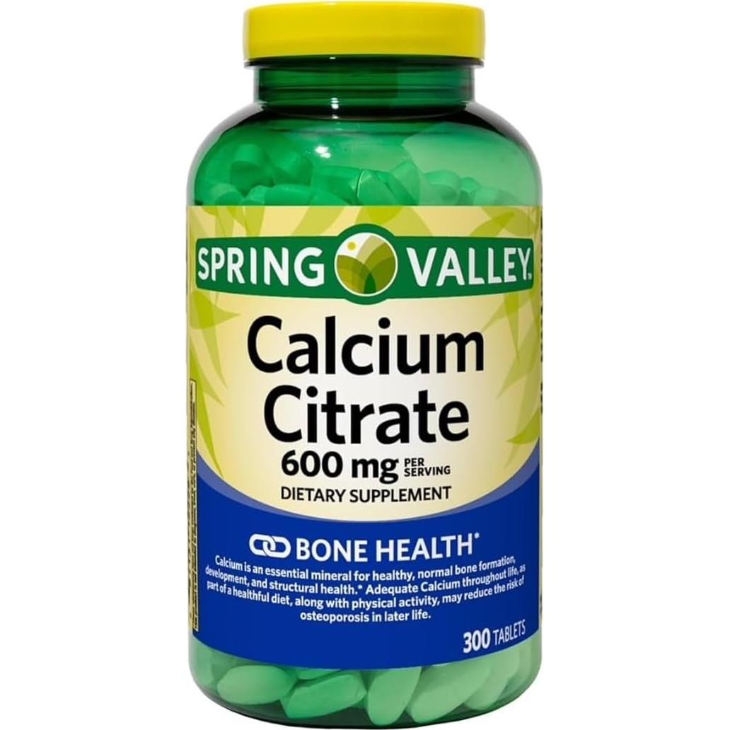 Suplemento de Citrato de Calcio 600 mg Genérico - 300 Tabletas