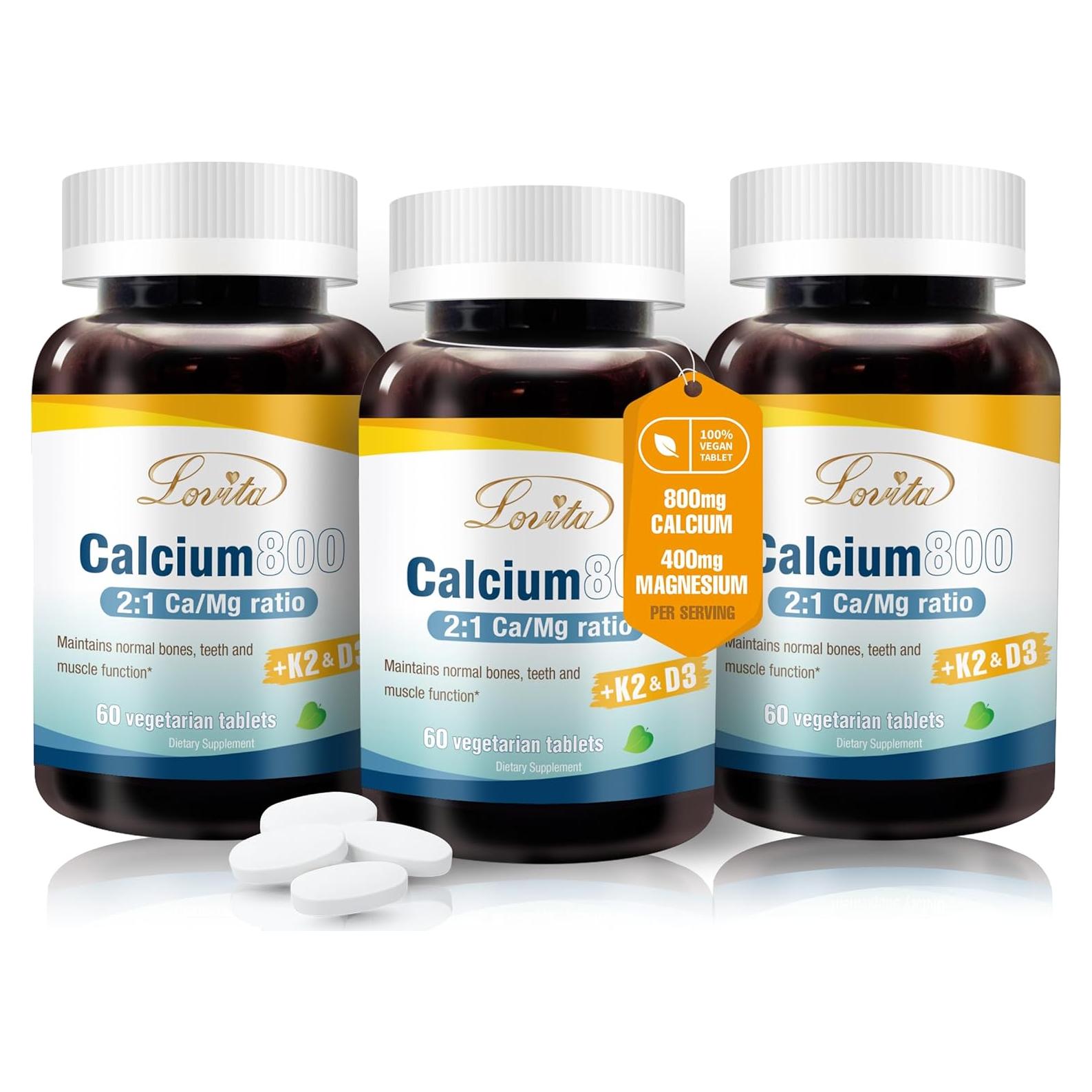 Suplemento de Calcio Citrato Lovita 800 mg + Magnesio 400 mg