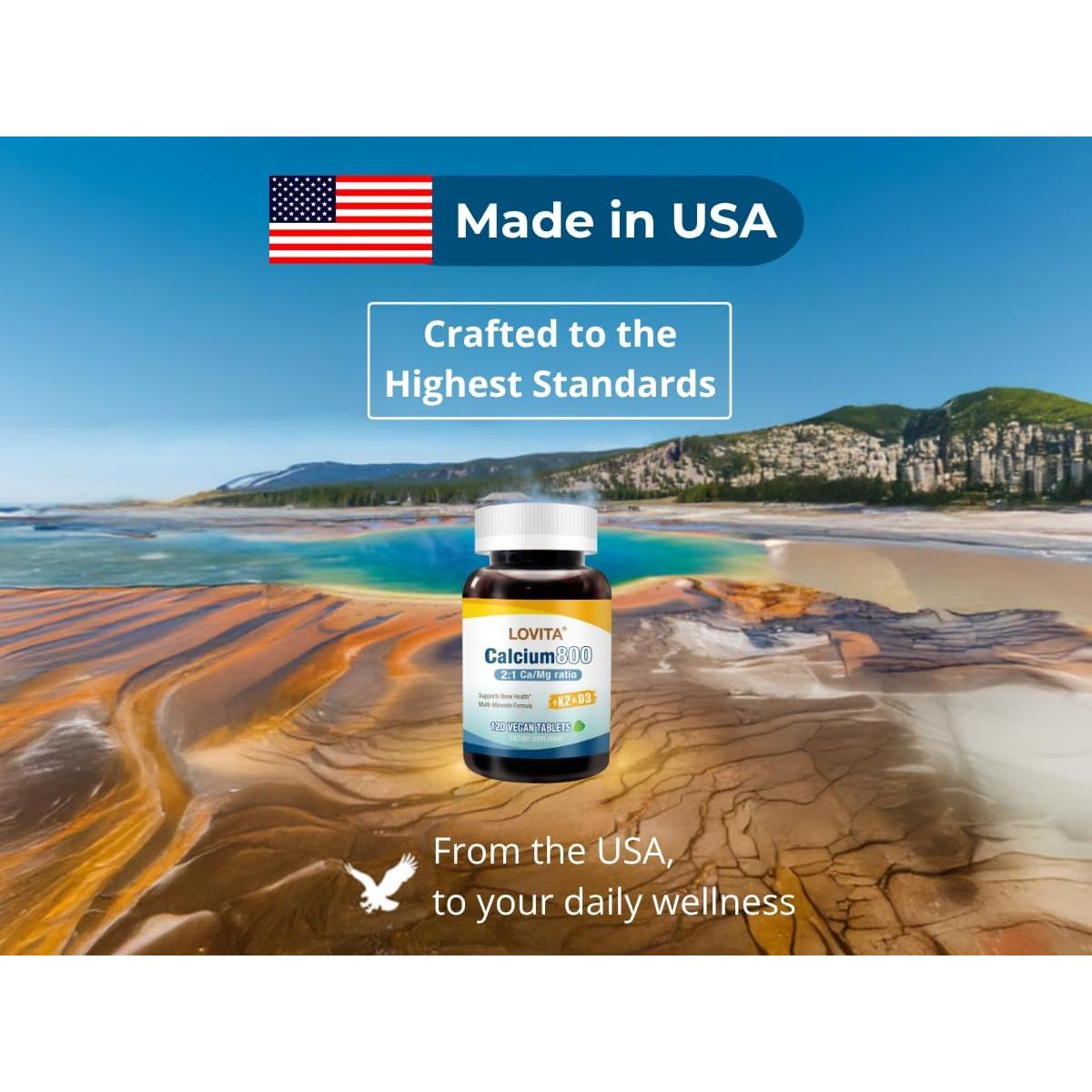 Suplemento de Calcio Citrato Lovita 800 mg + Magnesio 400 mg