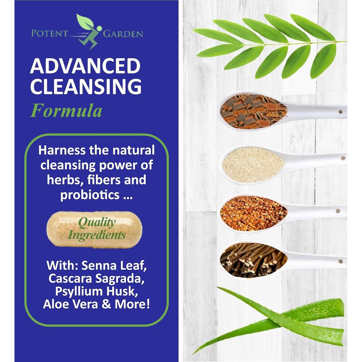 Cápsulas de Limpieza del Colon Potent Garden 30 Unidades