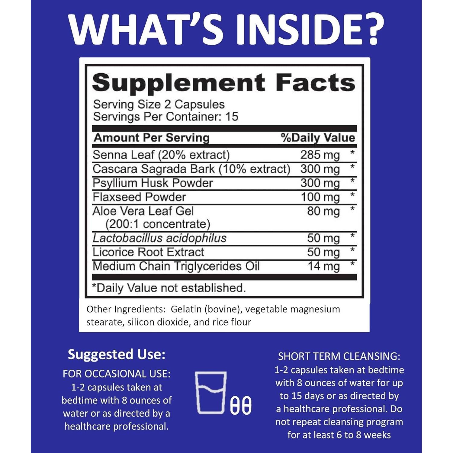 Cápsulas de Limpieza del Colon Potent Garden 30 Unidades