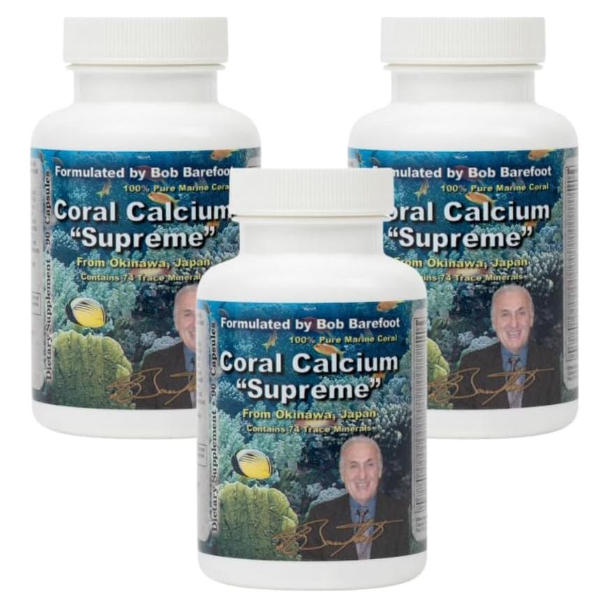 Coral de Calcio Supremo Bob's Best 90 Cápsulas 100% Puro