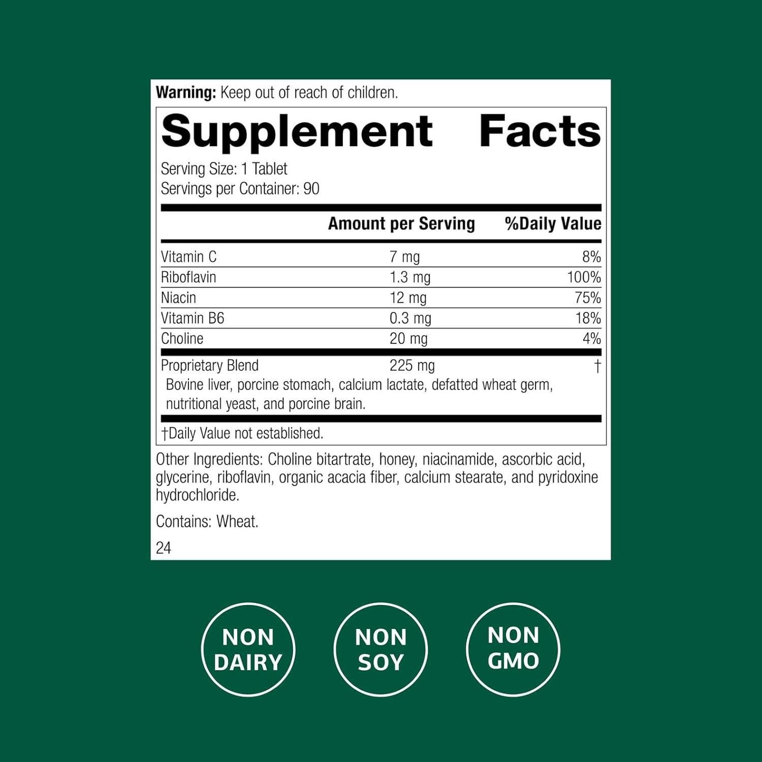 Suplemento Cataplex B2 Standard Process - 90 Tabletas