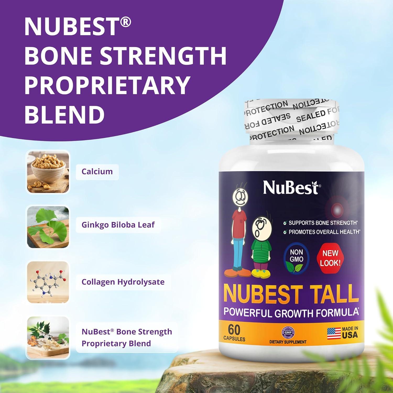 NuBest Tall | Suplemento de Crecimiento para Niños 5+ | Paquete 3