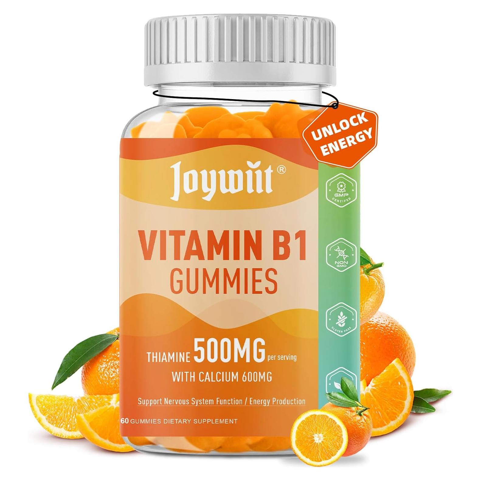 Gomitas de Vitamina B1 500mg ASWORD - Suplemento Vegano