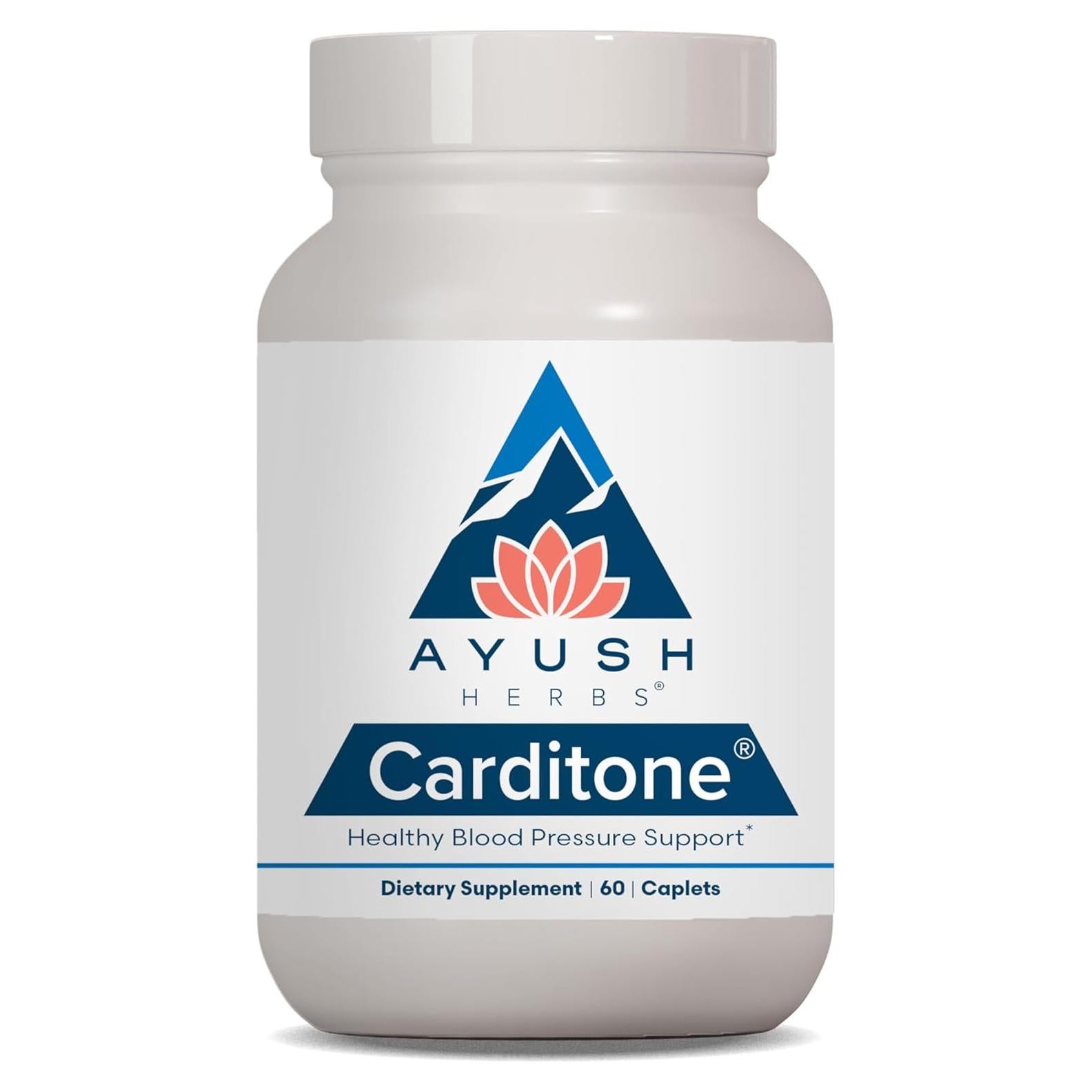 Ayush Herbs Carditone - Suplemento Natural Salud Corazón 60 Tabletas