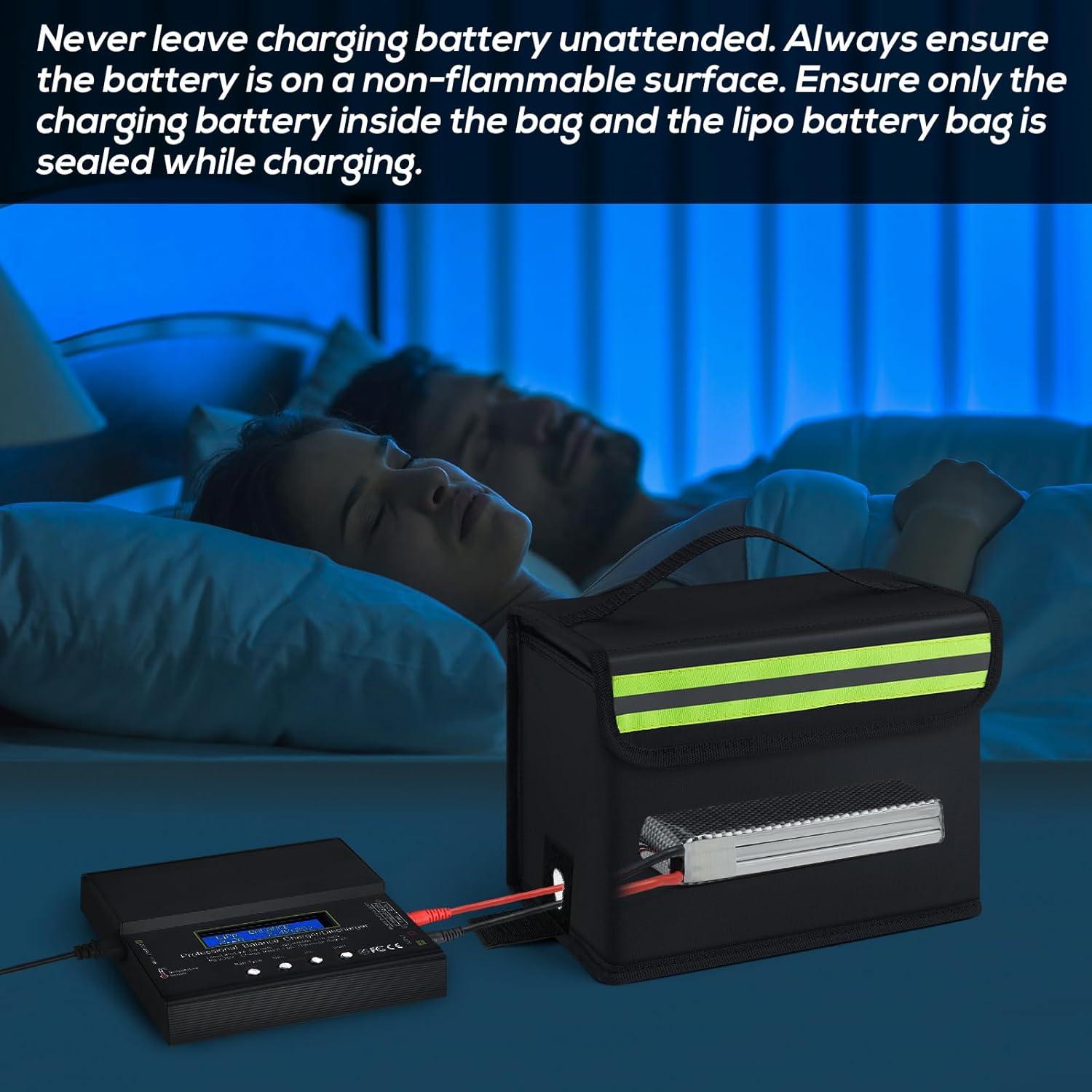 Bolsa a Prueba de Fuego FLASLD para Baterías Lipo 49x11x18cm