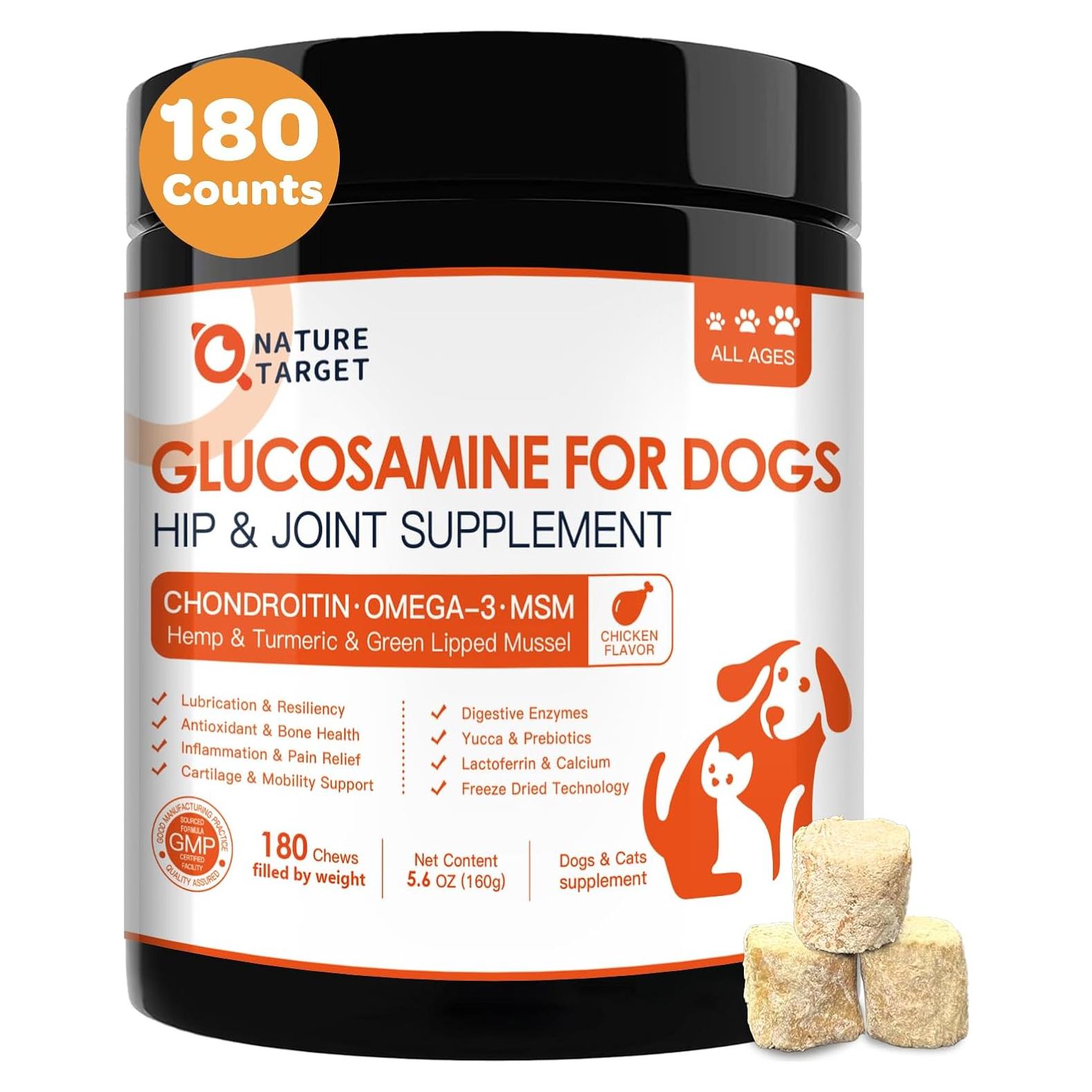 Suplemento para Perros NATURE TARGET Glucosamina 180 Masticables