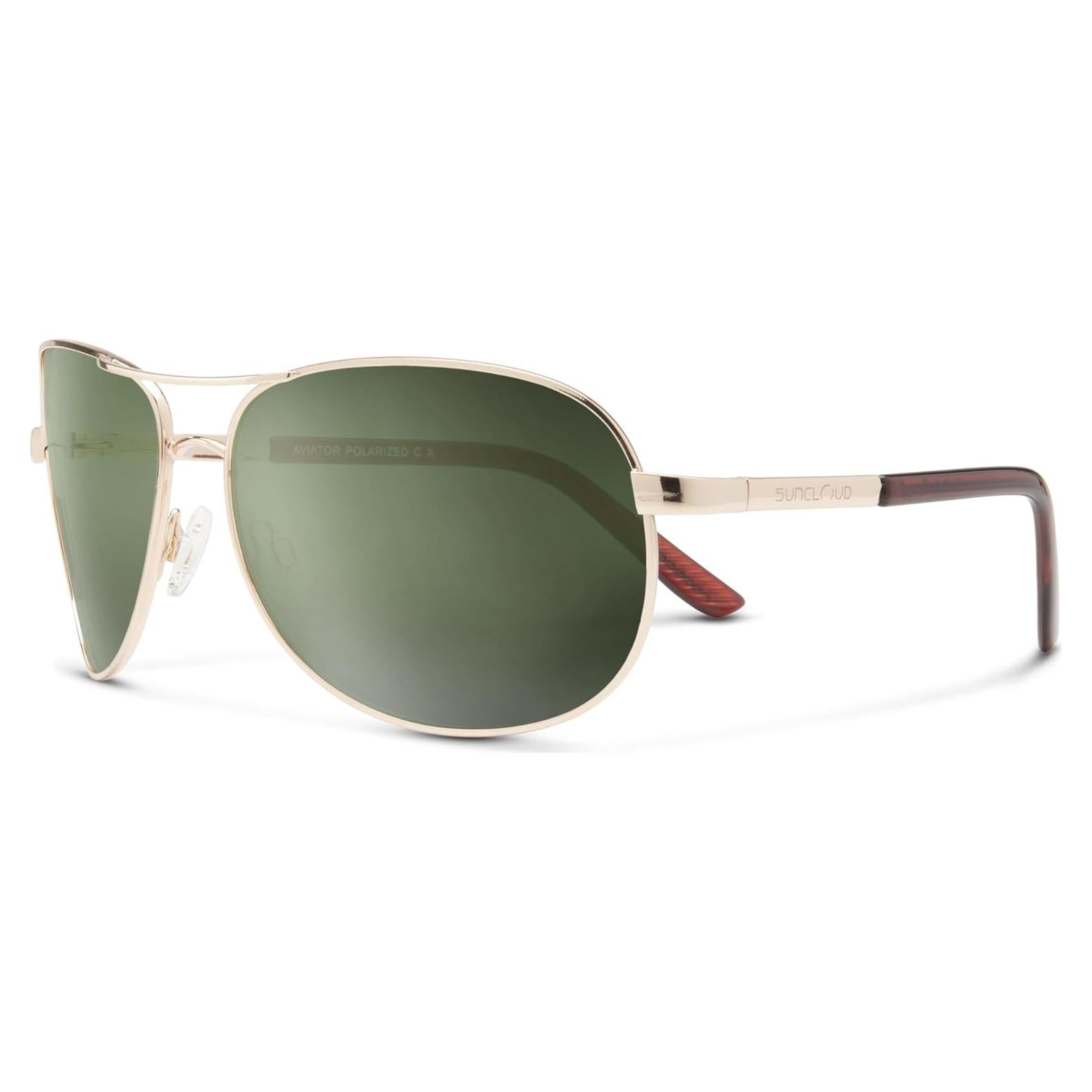 Gafas de Sol Aviador Suncloud Dorado Verde Polarizado