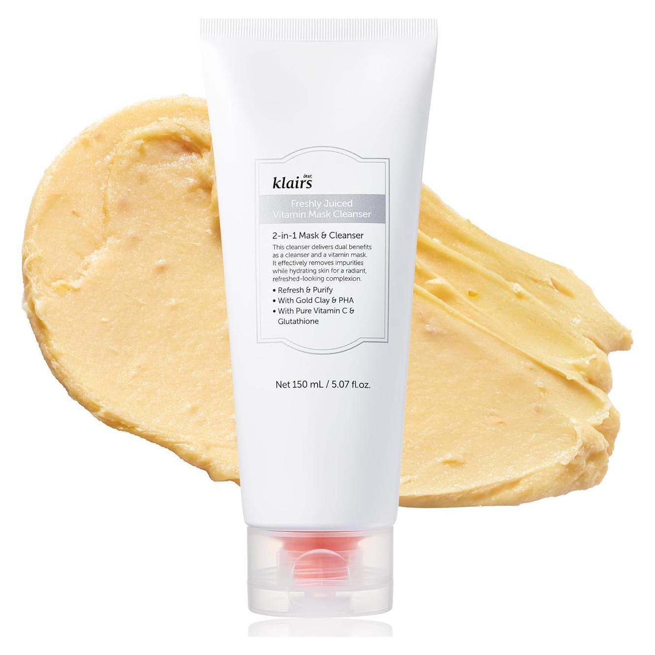 Mascarilla de Arcilla Vitamínica DearKlairs 150 ml - Limpieza Profunda