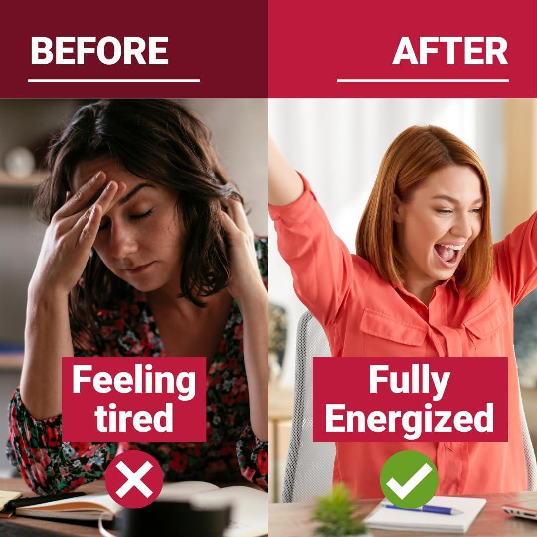 Suplemento de Hierro Heme New Roots con Vitamina C y B12 - 30 Cápsulas