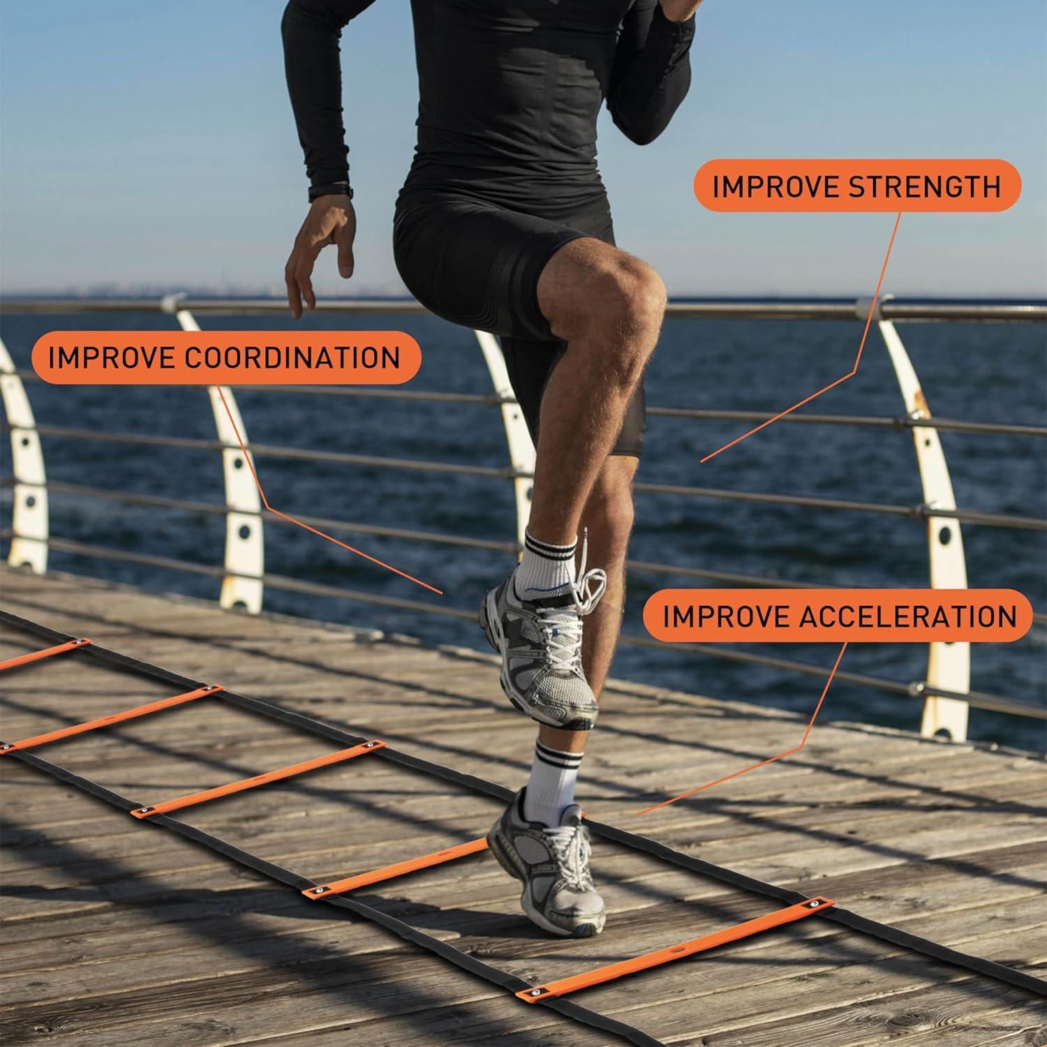 Conjunto de Entrenamiento de Agilidad Athletivi - Escalera 5.49m