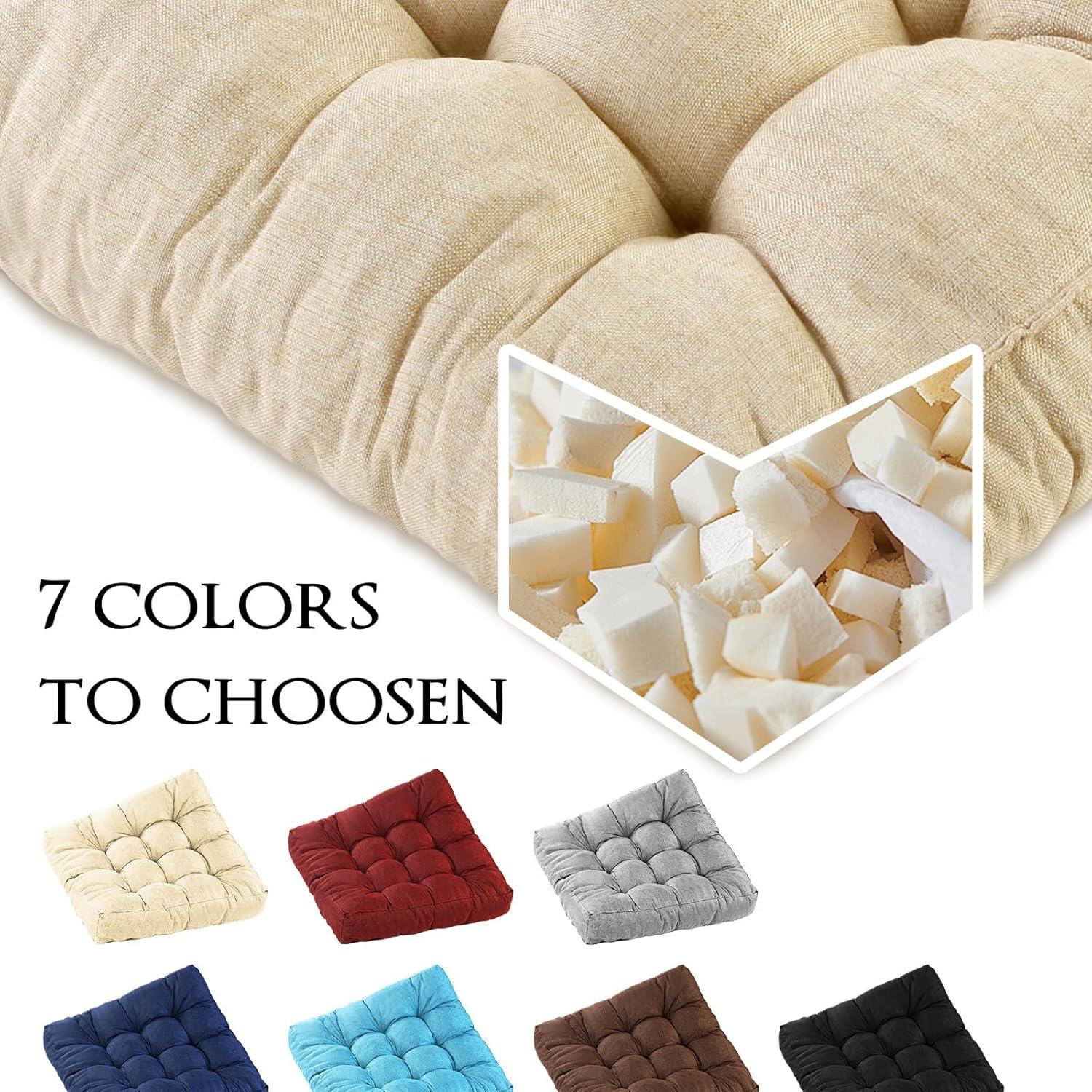 Cojín de Suelo LYLNBYWK Beige 56x56 cm Espuma de Memoria