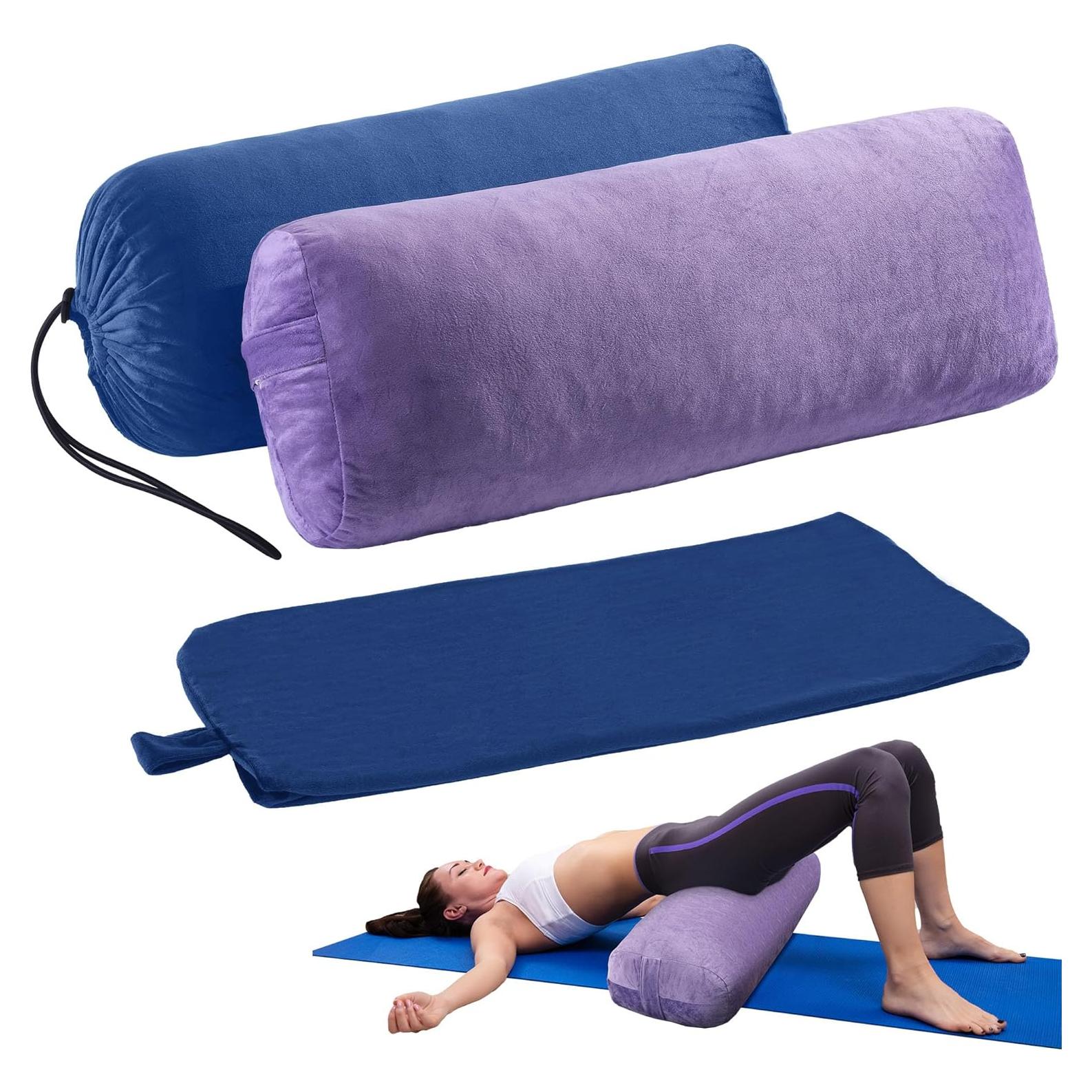 Almohada de Yoga MABOZOO Rectangular Lavable con Funda Extra