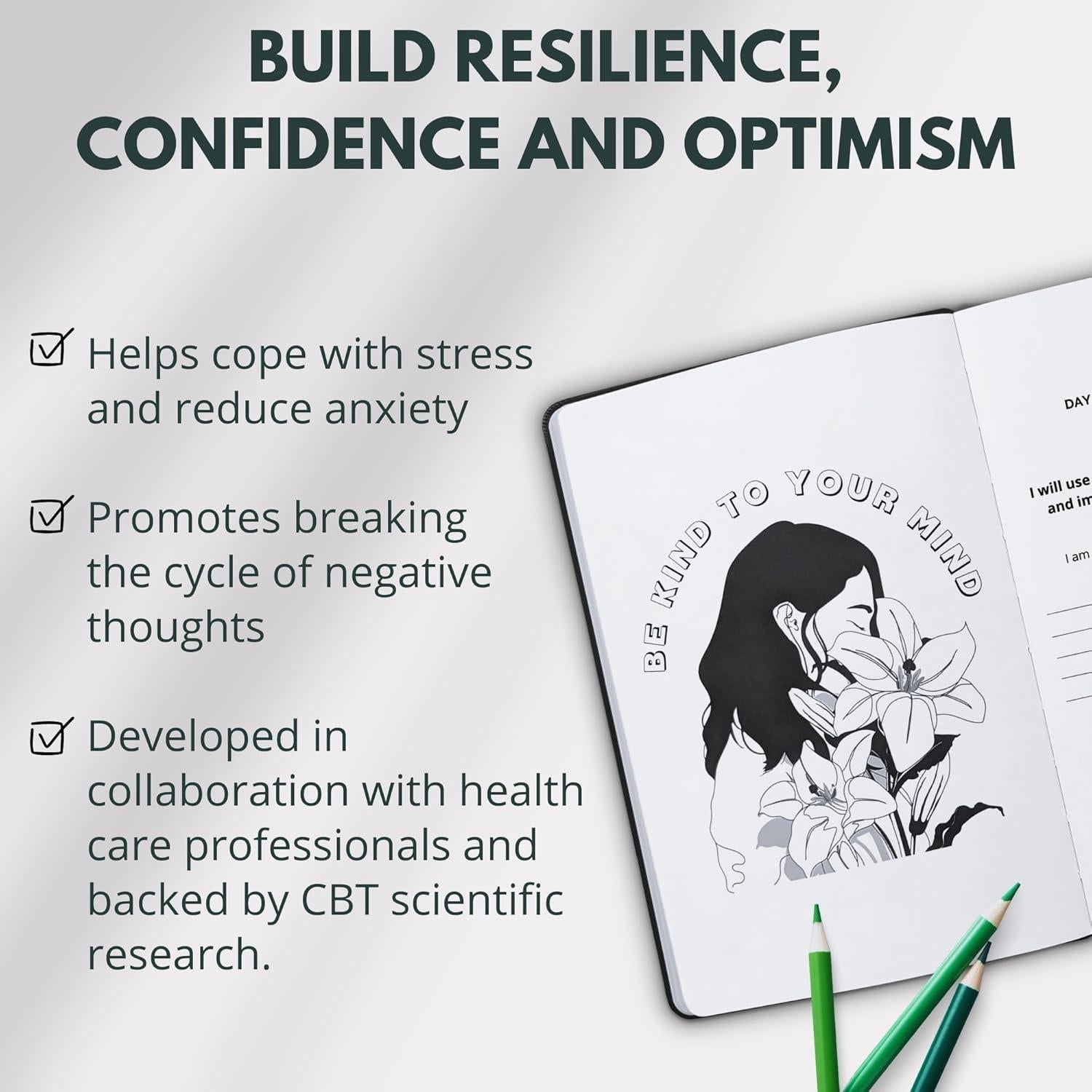 Diario de Salud Mental Life & Apples A5 Oro Rosa - Autocuidado