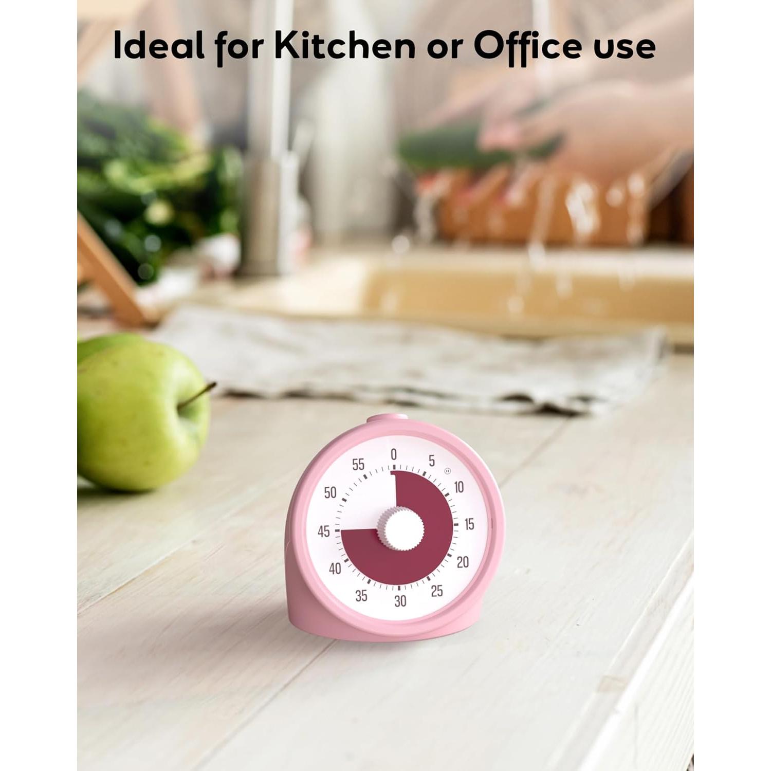 Temporizador Visual BellMan Rosa 60 Minutos Silencioso