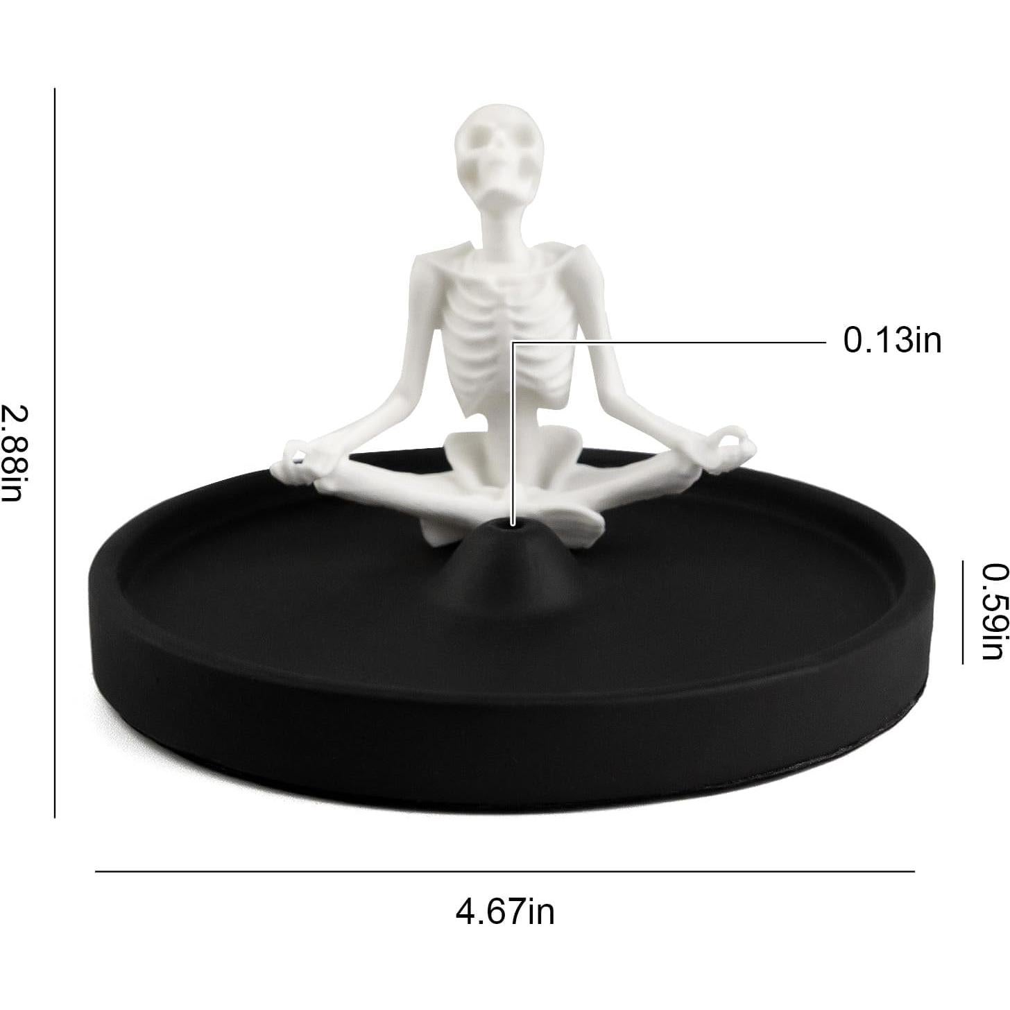 Soporte de Incienso Esqueleto Meditador BEYONGME - 10 cm