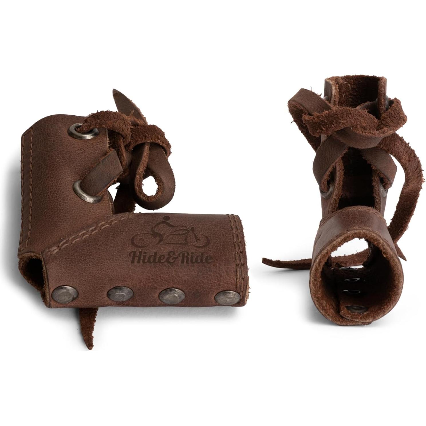 Calcetín de Palanca de Cambio Hide & Ride Cuero Marrón Bourbon