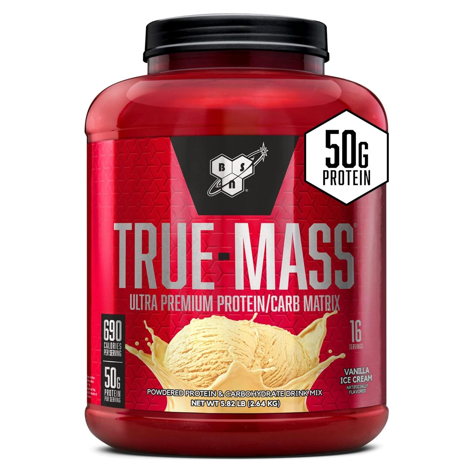 Aumentador de Peso BSN TRUE-MASS 2.64kg Helado de Vainilla