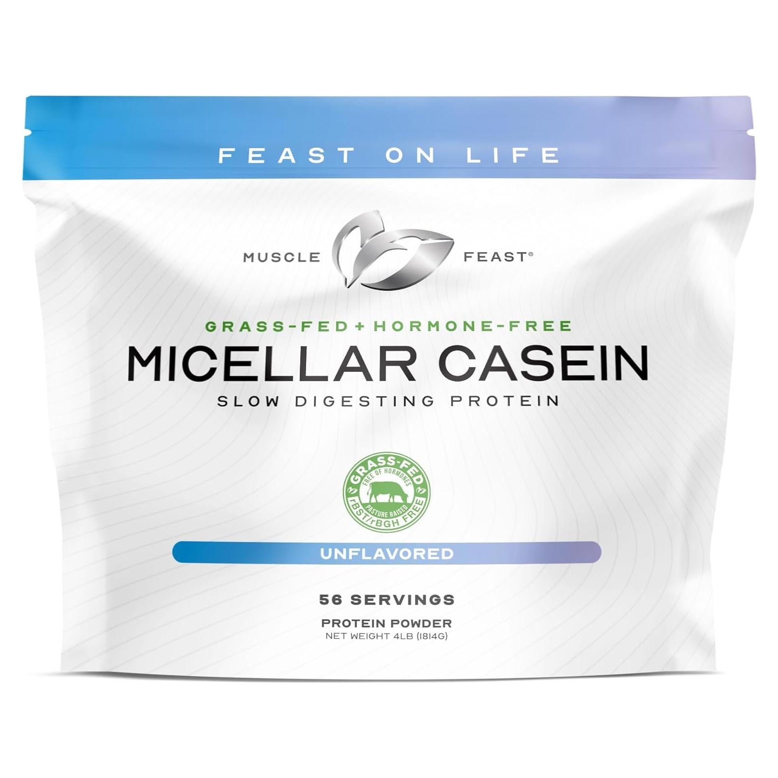 Proteína de Caseína Micelar Muscle Feast 1.81 kg Sin Sabor